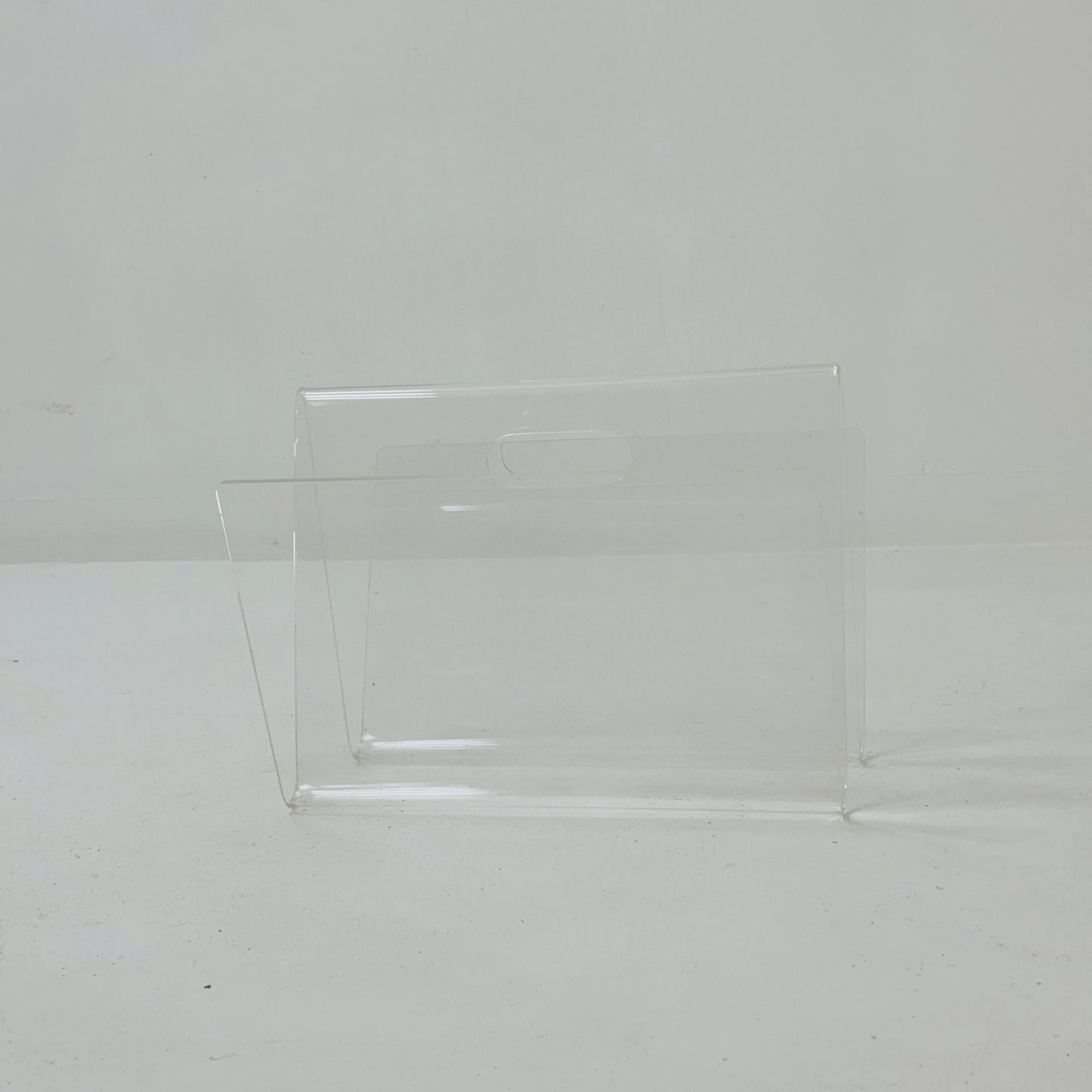 Space Age Red Plexiglass Vintage Magazine Rack, 1970s