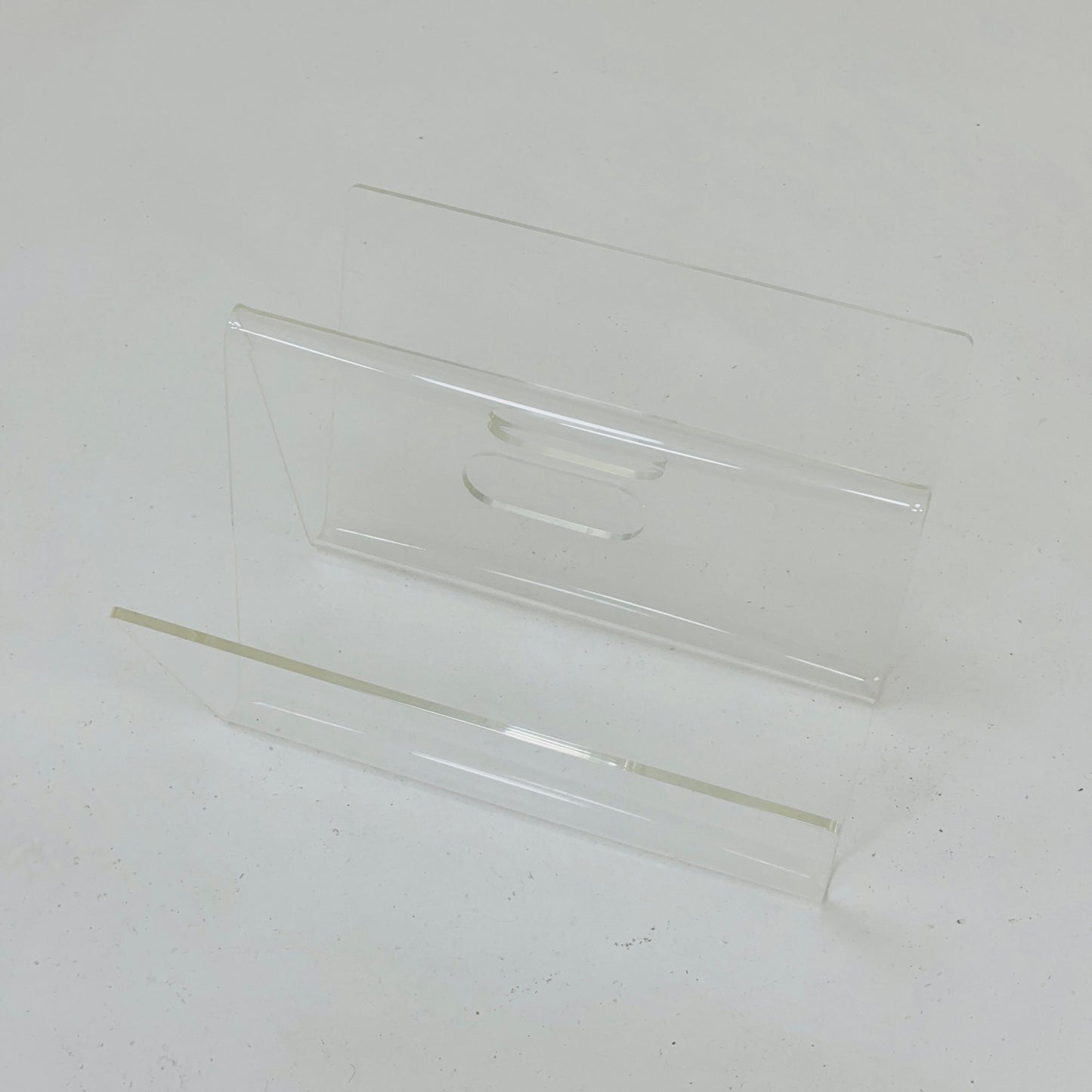 Space Age Red Plexiglass Vintage Magazine Rack, 1970s