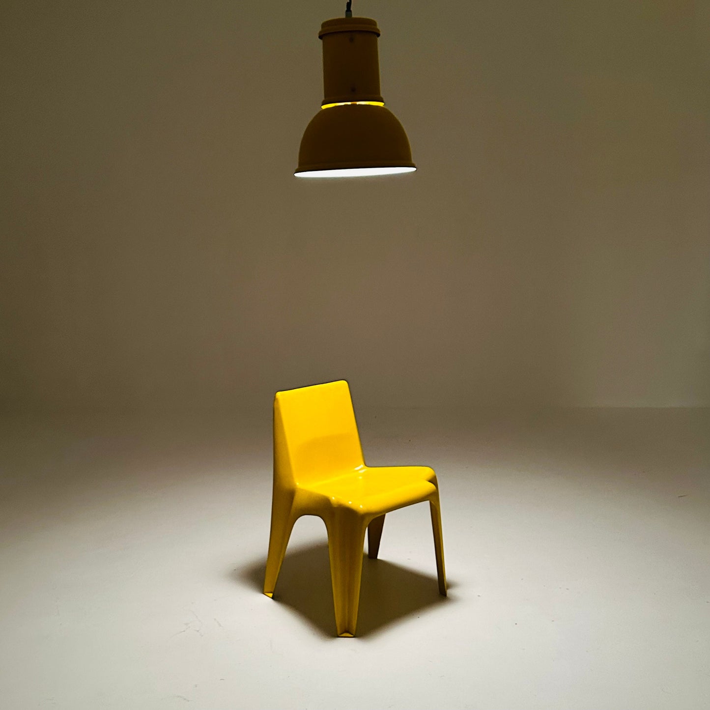 1 of 15 Bauhaus industrial Fontana Arte-metal Ceiling lamp, Italy 1970s