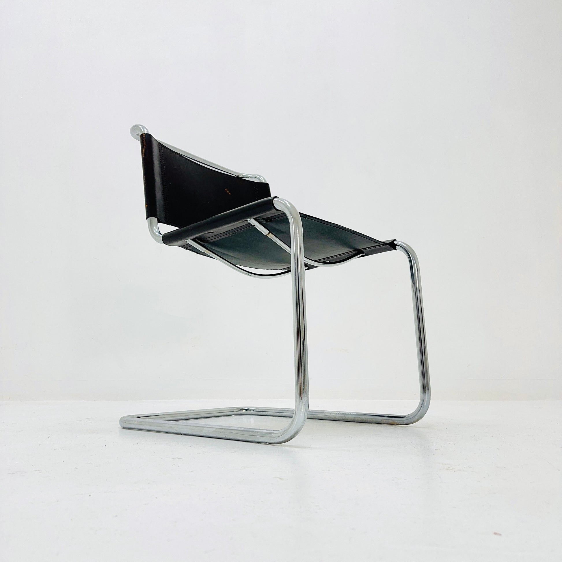 Mid-Century Vintage S33 brown chair from Mart Stam by Fasem Italy 1980er