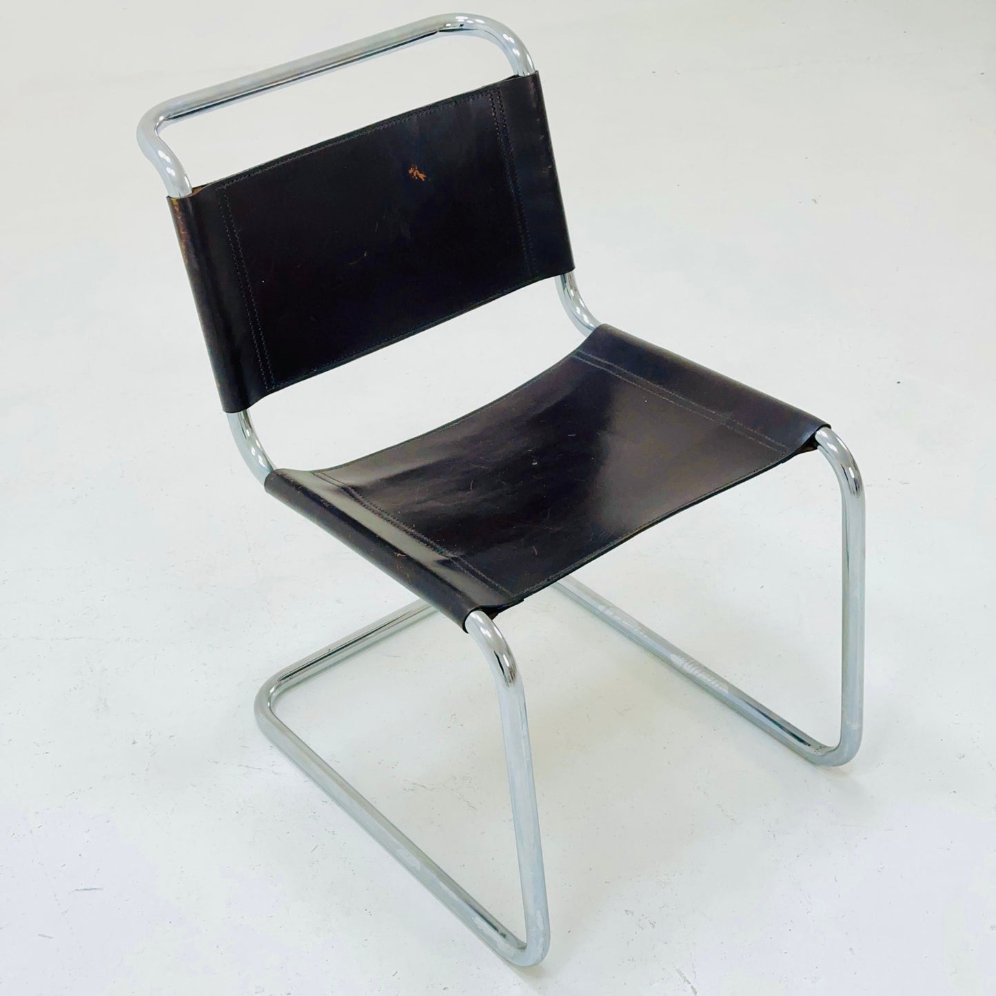 Mid-Century Vintage S33 brown chair from Mart Stam by Fasem Italy 1980er