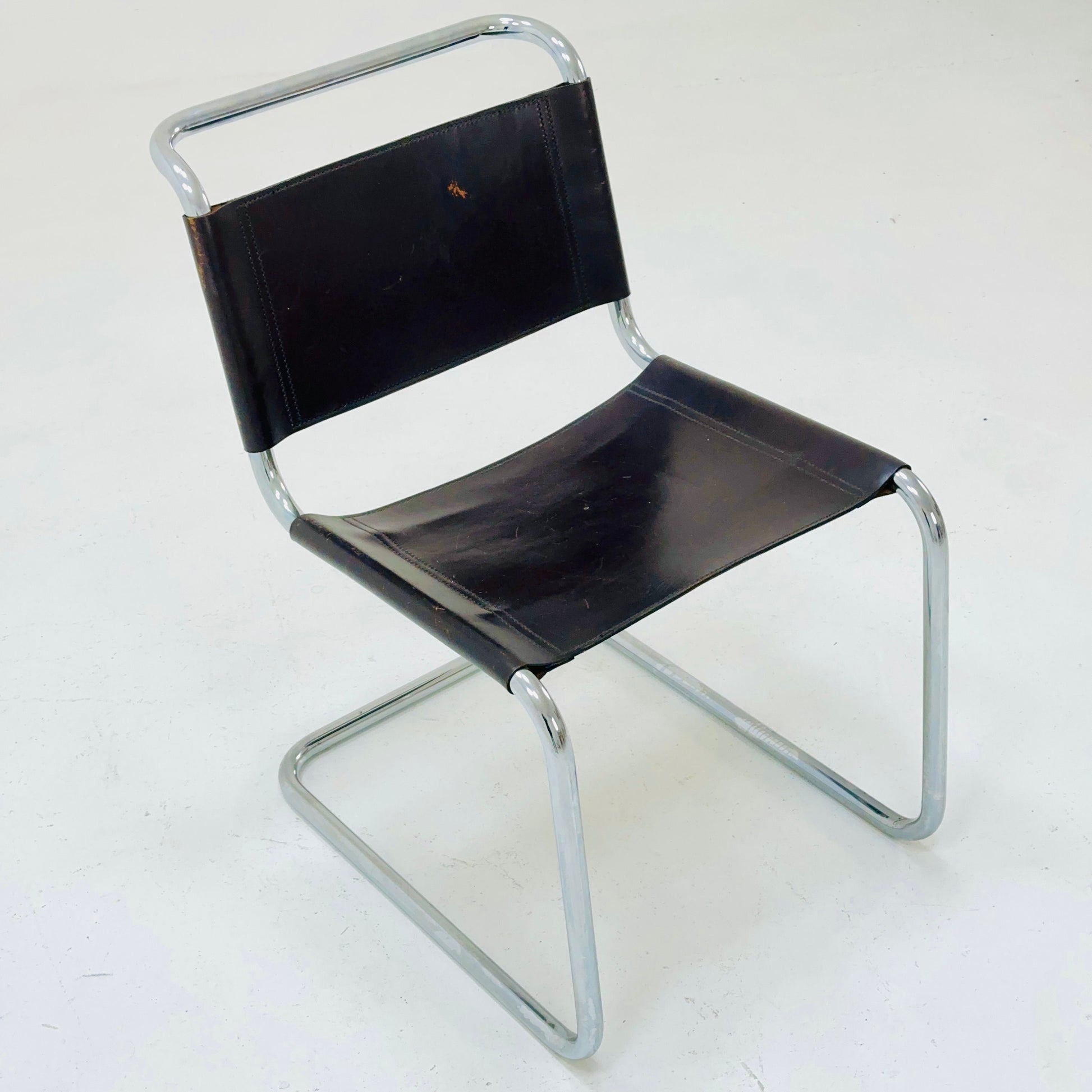 Mid-Century Vintage S33 brown chair from Mart Stam by Fasem Italy 1980er