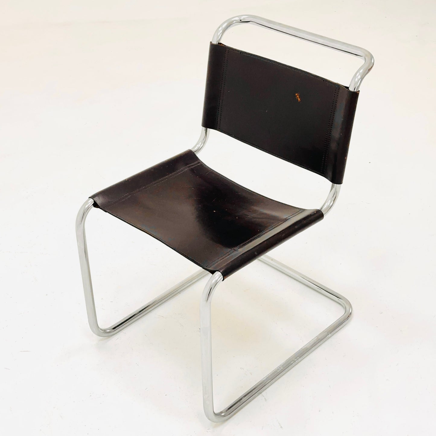 Mid-Century Vintage S33 brown chair from Mart Stam by Fasem Italy 1980er