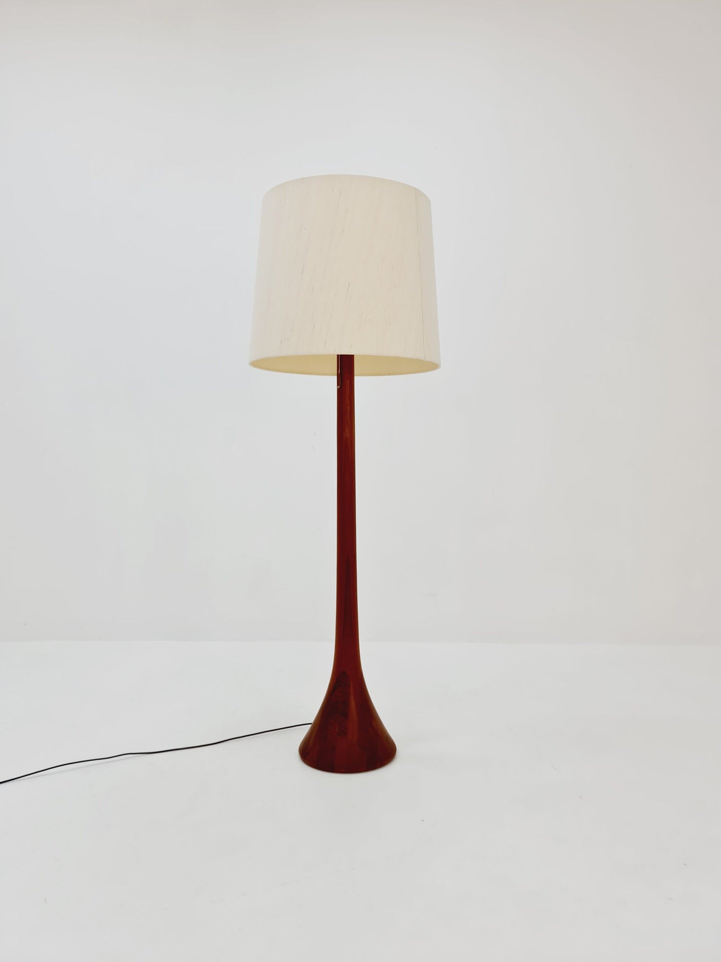 Rare big Midcentury Danish floor lamp by KIRK solid teak, 1960s