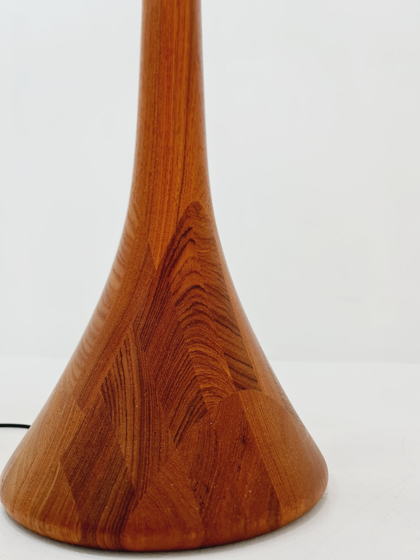 Rare big Midcentury Danish floor lamp by KIRK solid teak, 1960s