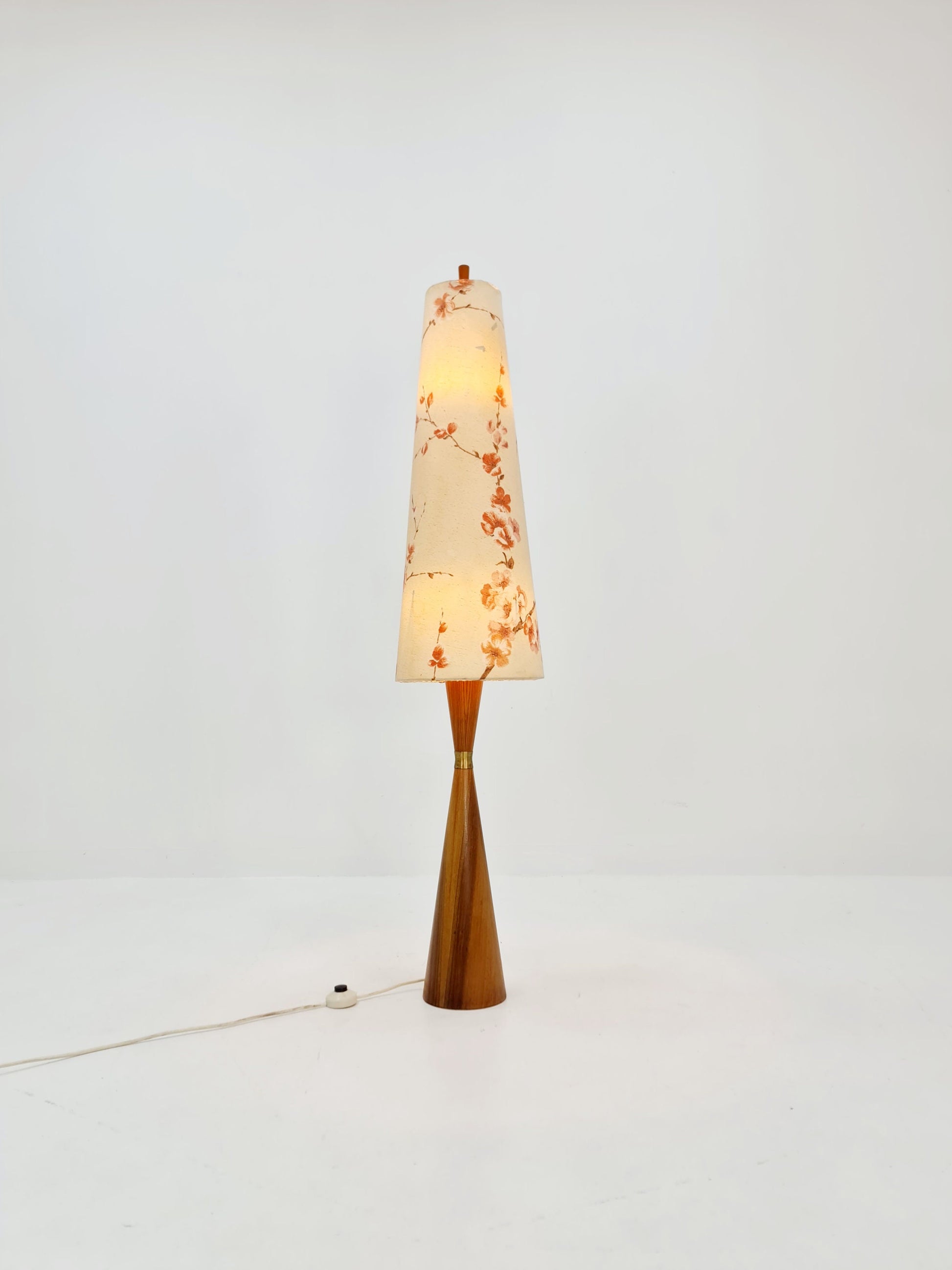 Mid century Danish teak floor lamp, 1960s