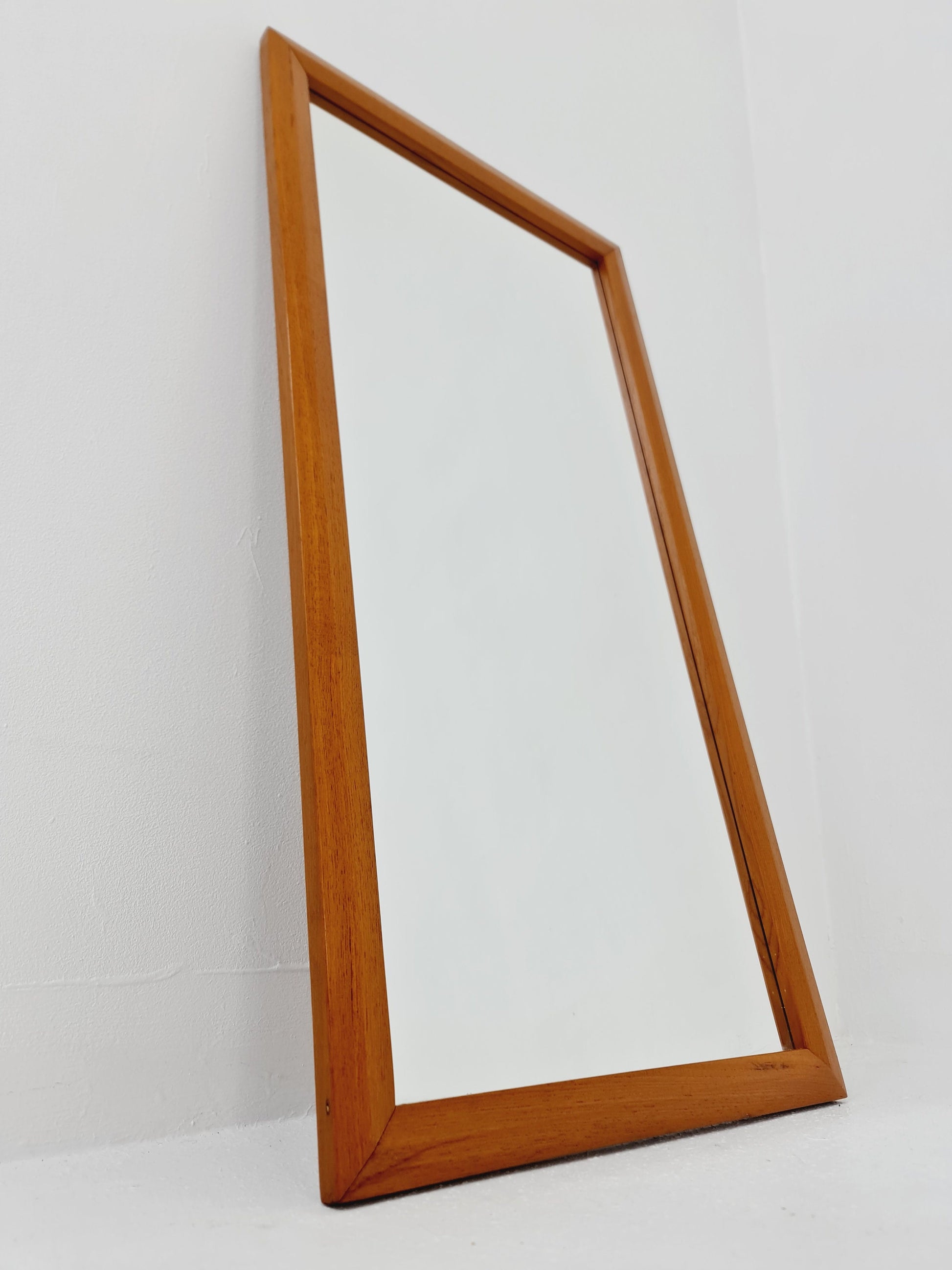 Teak Swidish mid-century Modern wall-mounted mirror By AB Nybrofabriken, 1960s