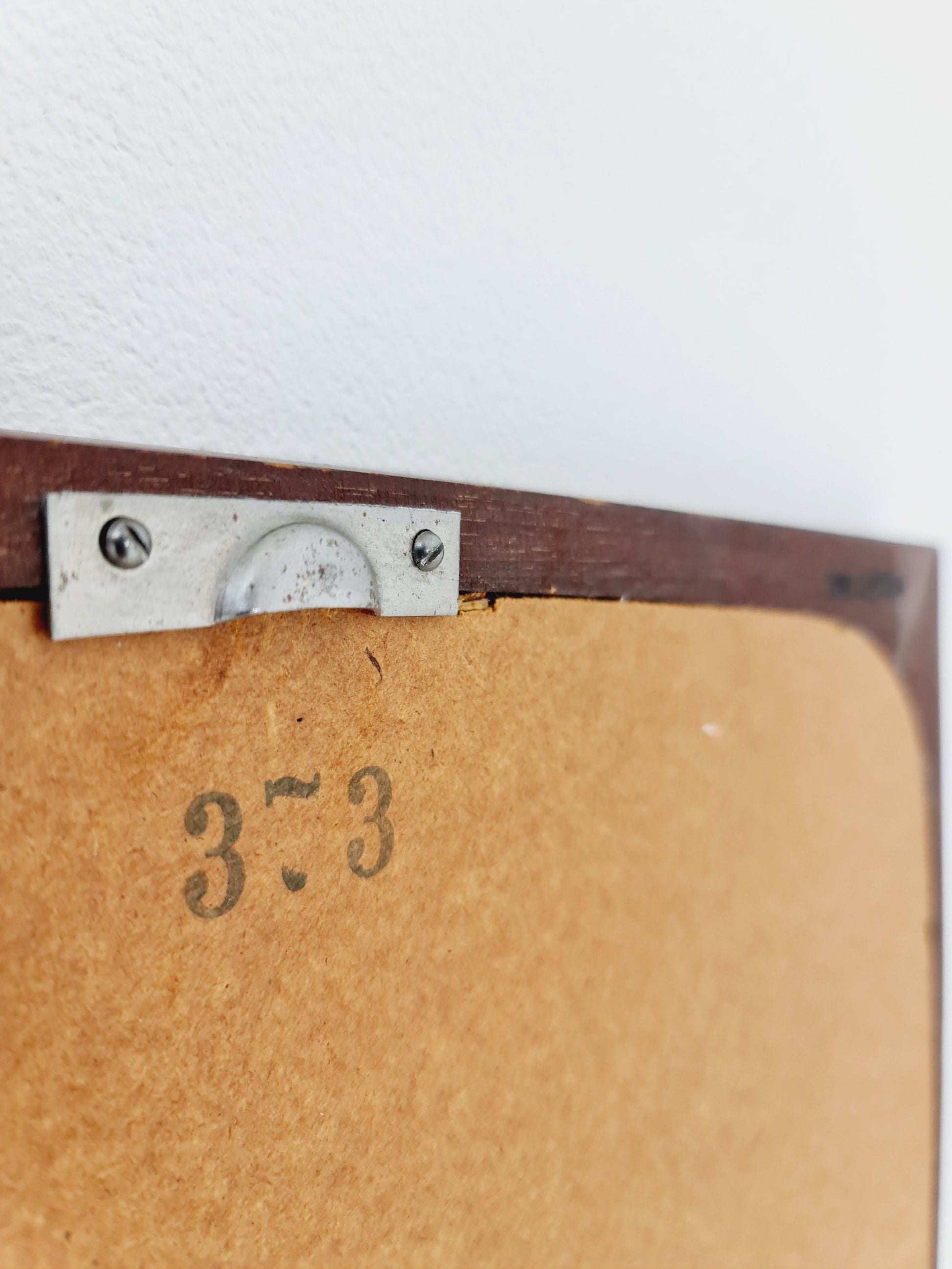 Rosewood Danish mid-century Modern wall-mounted mirror, 1960s