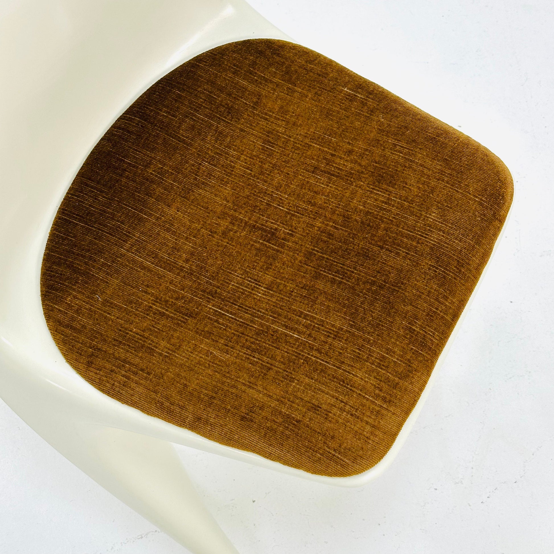 1 of 4 space age chair model 200 by Alexander Begge for Casala original brown fabric upholstery 1970s Germany