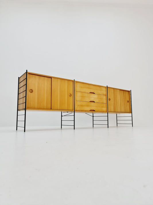 Rare Mid Century Modern German oak Sideboard by WHB Möbel, 1970s