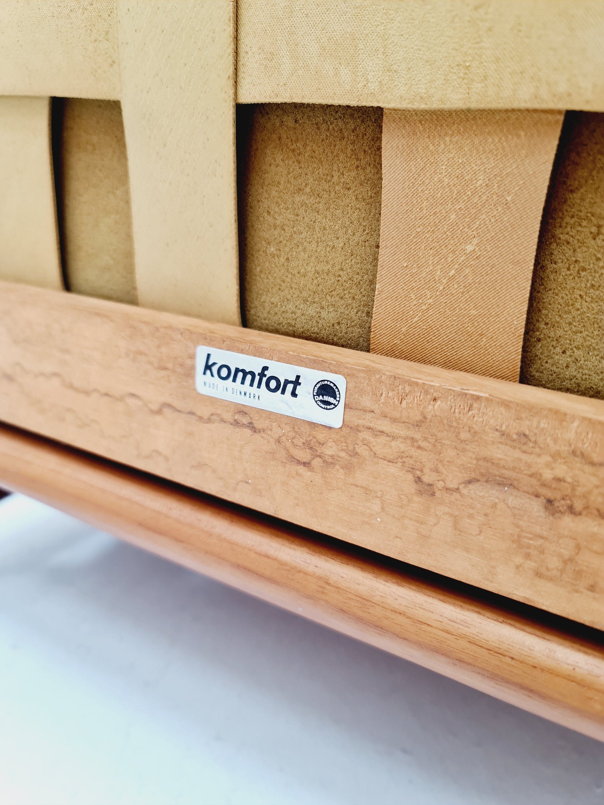 Mid century teak easy lounge chairs by Sven Ellekaer for Komfort , Set of 2, 1960s