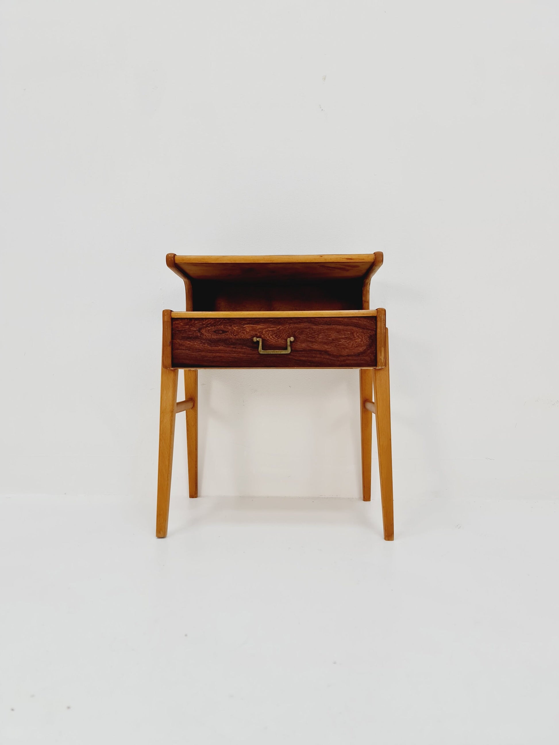 Midcentury Carlström & Co Teak, Rosewood Vintage Side table/ Bedside table/ Night stand, 1960s