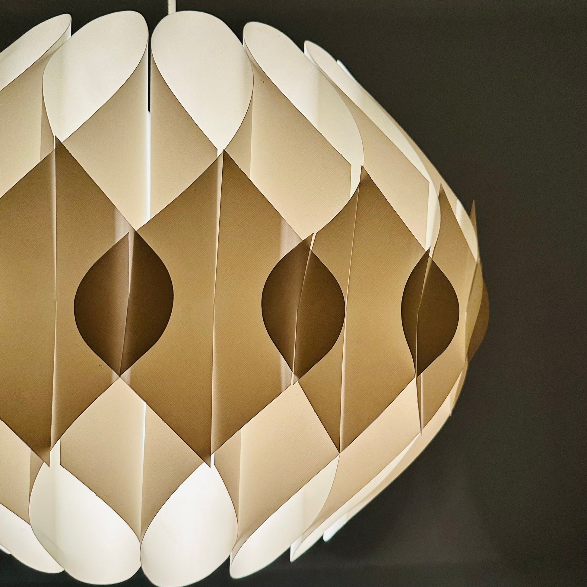 Butterfly pendant lamp, designed in 1968 by the Danish designer Lars Schiøler for Hoyrup Denmark