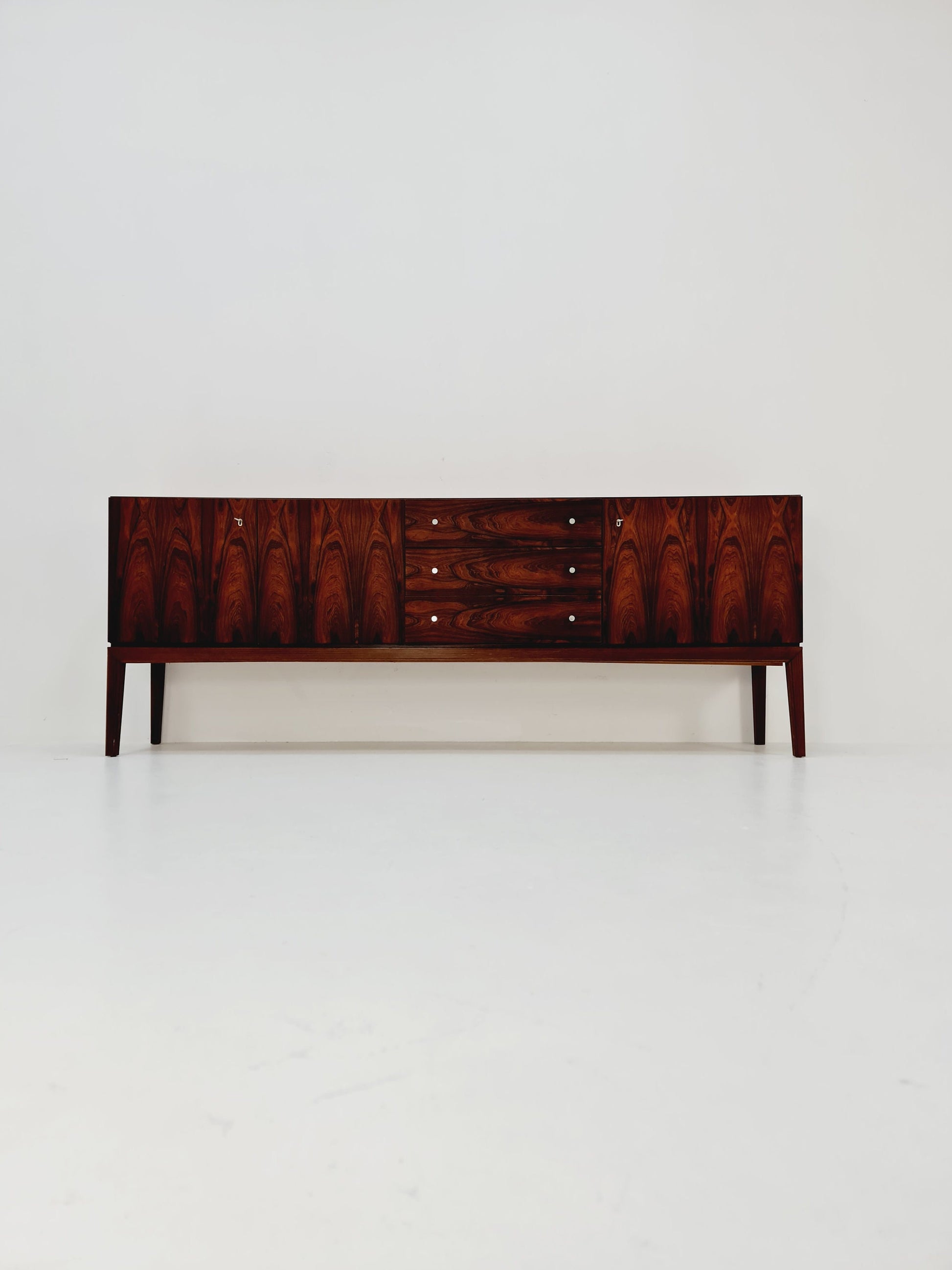 Rare Mid Century Modern German rosewood Sideboard by Palette Mööbel , 1950s