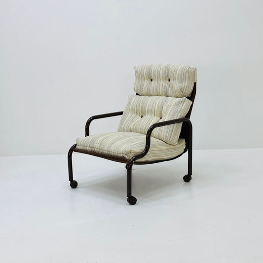 Space age Stuns lounge chair on wheels by Jan Dranger & Johan Huldt for Innovator Sweden 1970s
