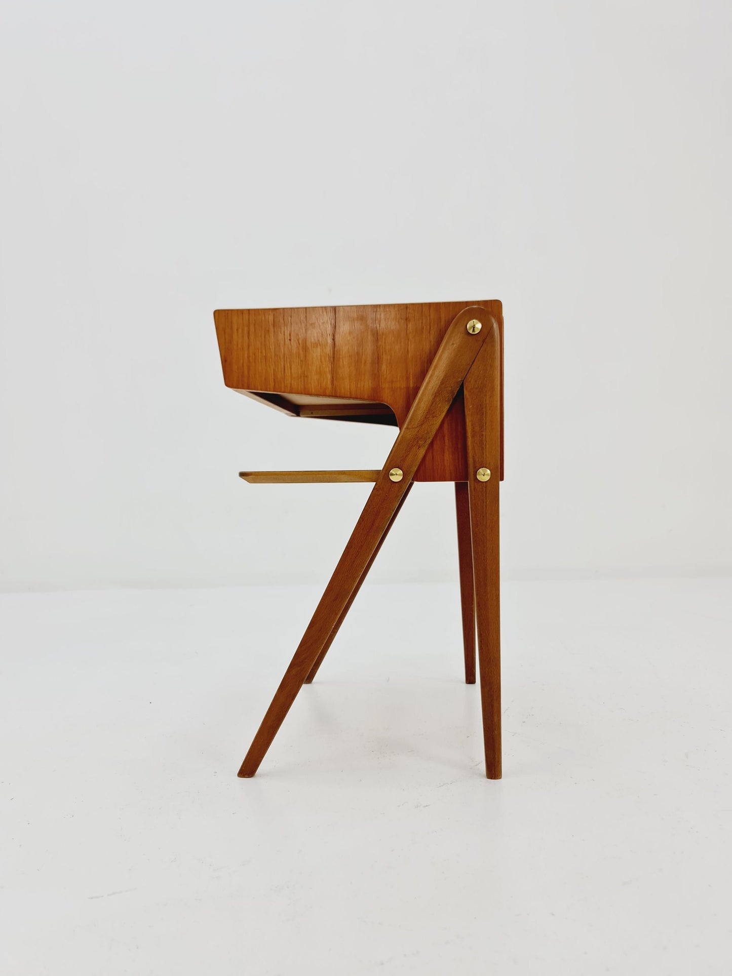 Mid century Scandinavian teak and rosewood side table / bedside table, 1960s