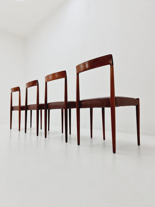 Mid Century German chairs by Lübke, 1960s Set of 4