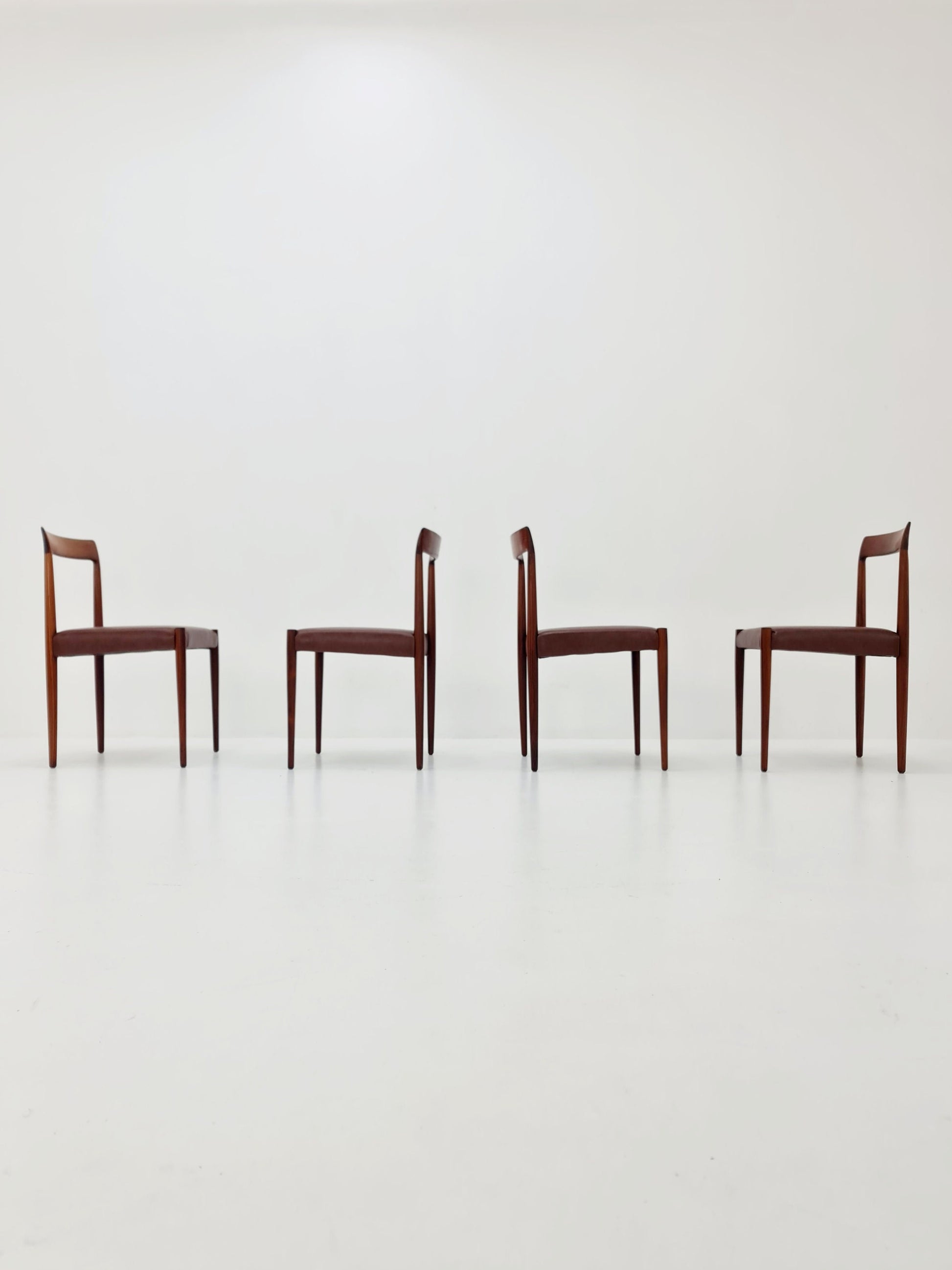 Mid Century German chairs by Lübke, 1960s Set of 4