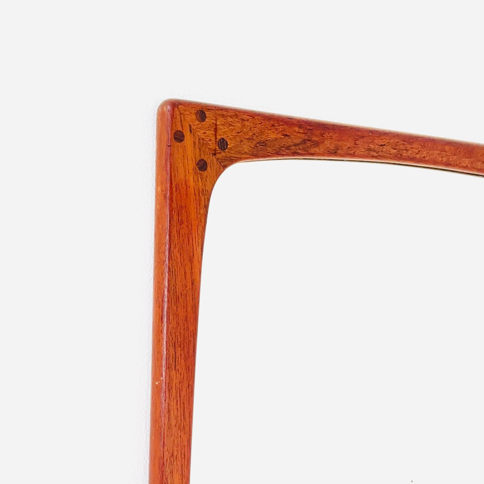 Teak Danish mid-century Modern wall-mounted mirror, 1960s