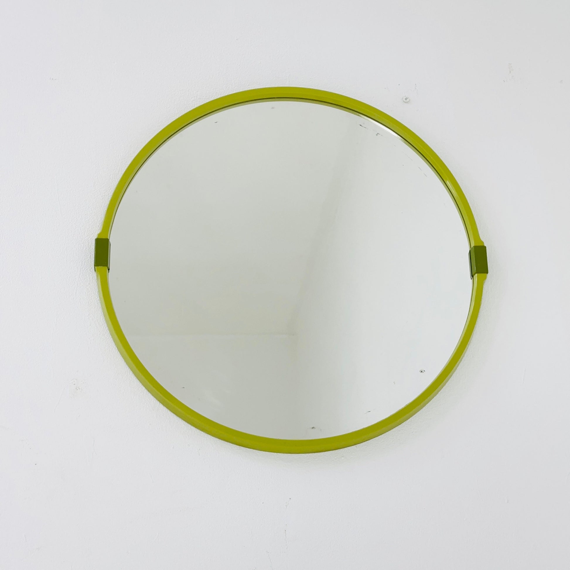 vintage Allibert wall round mirror 1970s