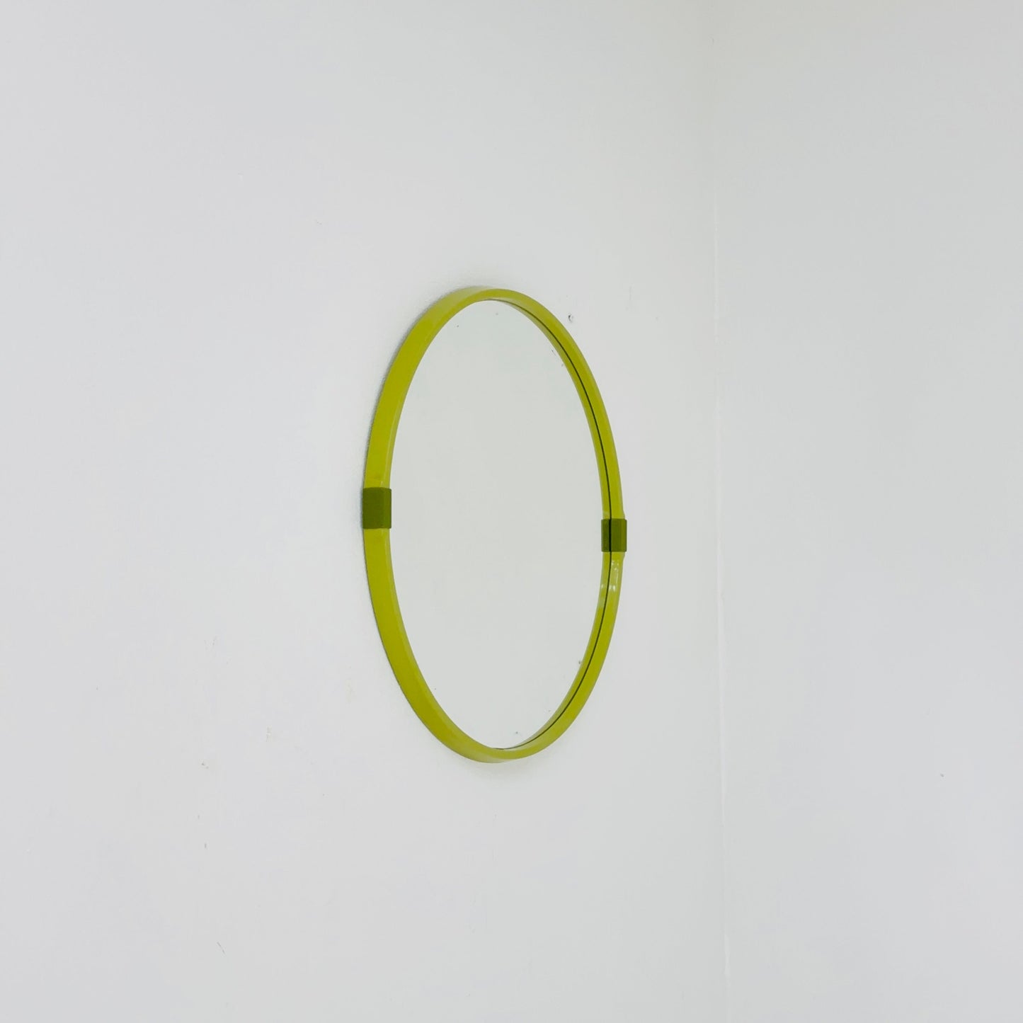 vintage Allibert wall round mirror 1970s