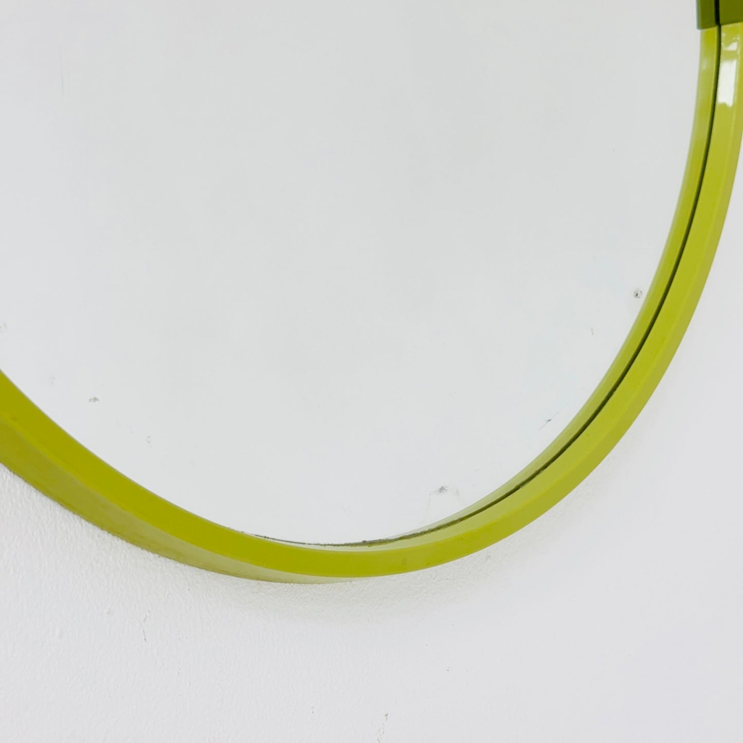 vintage Allibert wall round mirror 1970s