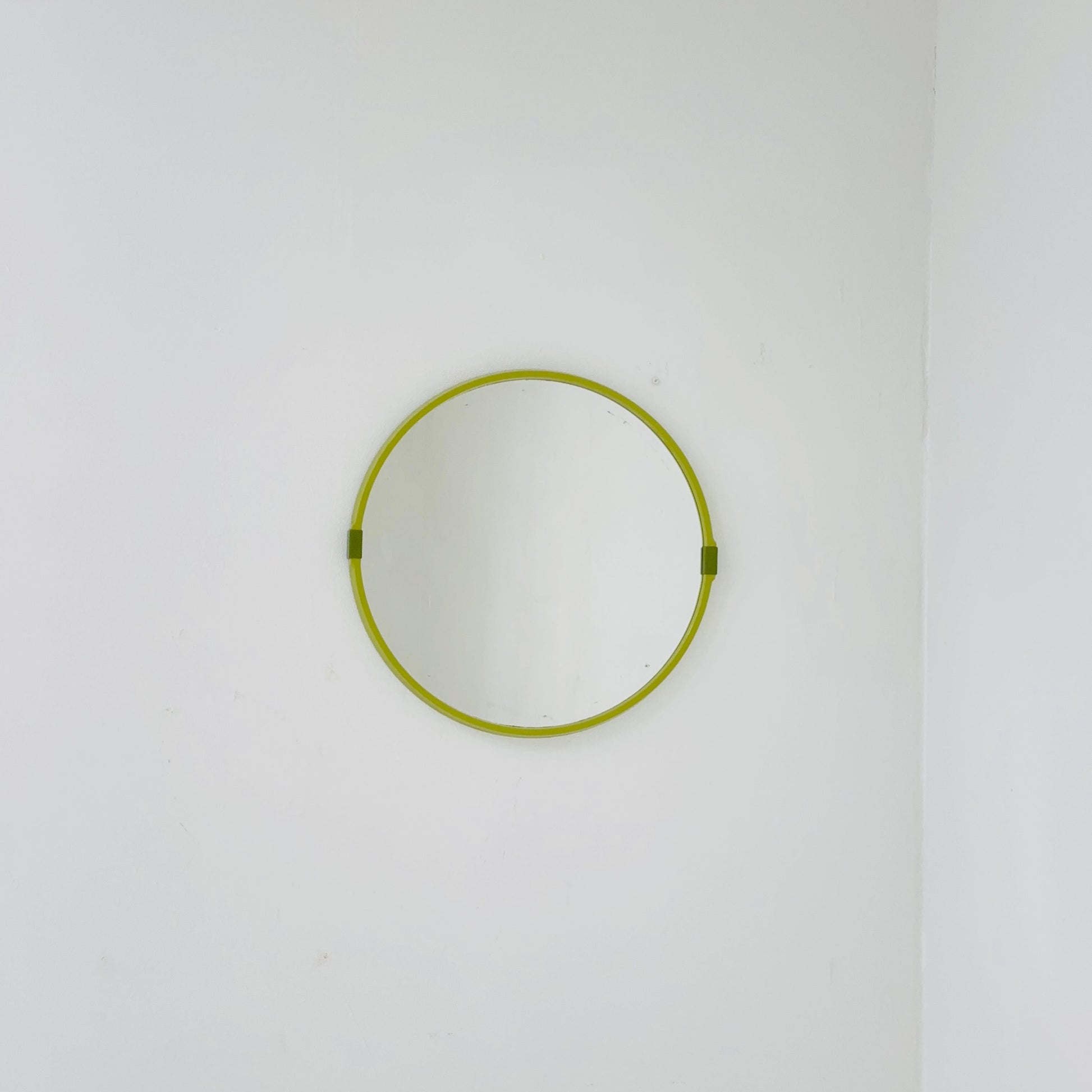 vintage Allibert wall round mirror 1970s