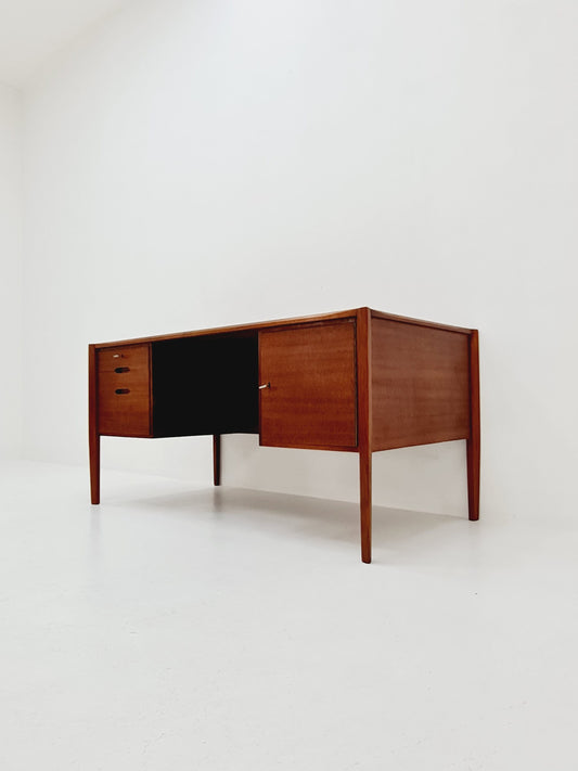 German vintage teak Desk by Wilhem Renz , 1960s