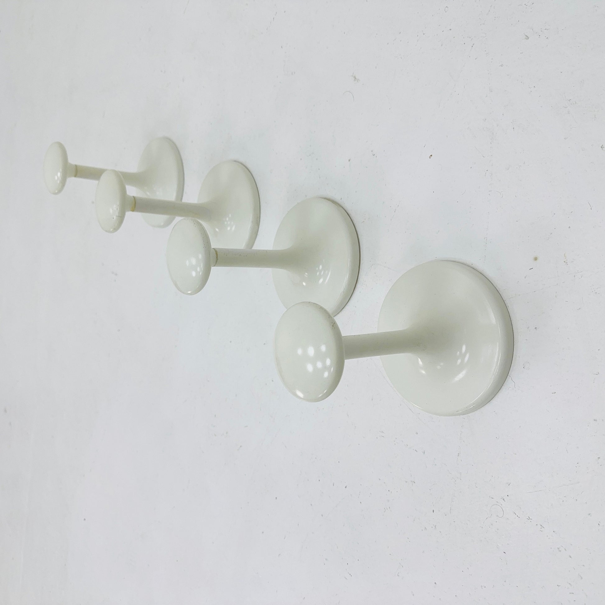 Set of 4 space age coat hooks from Schönbuch, Germany 1970