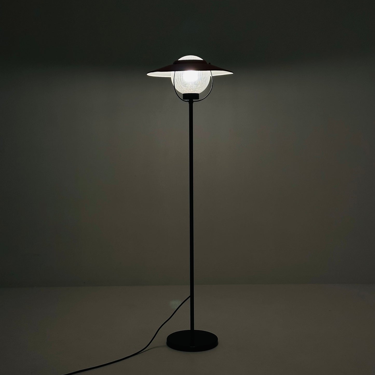 Mid century mashrom industrial floor lamp 1980s Germany