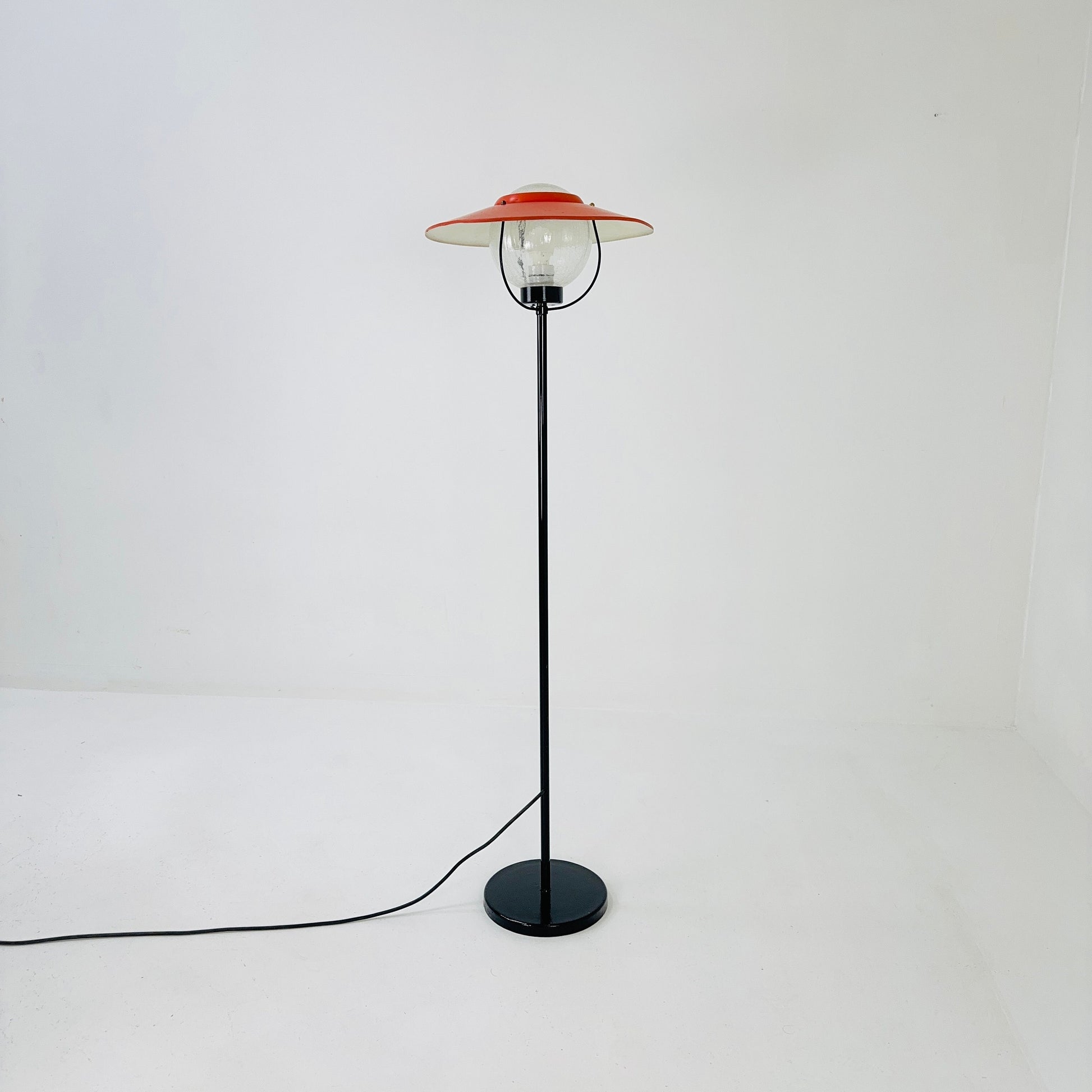 Mid century mashrom industrial floor lamp 1980s Germany