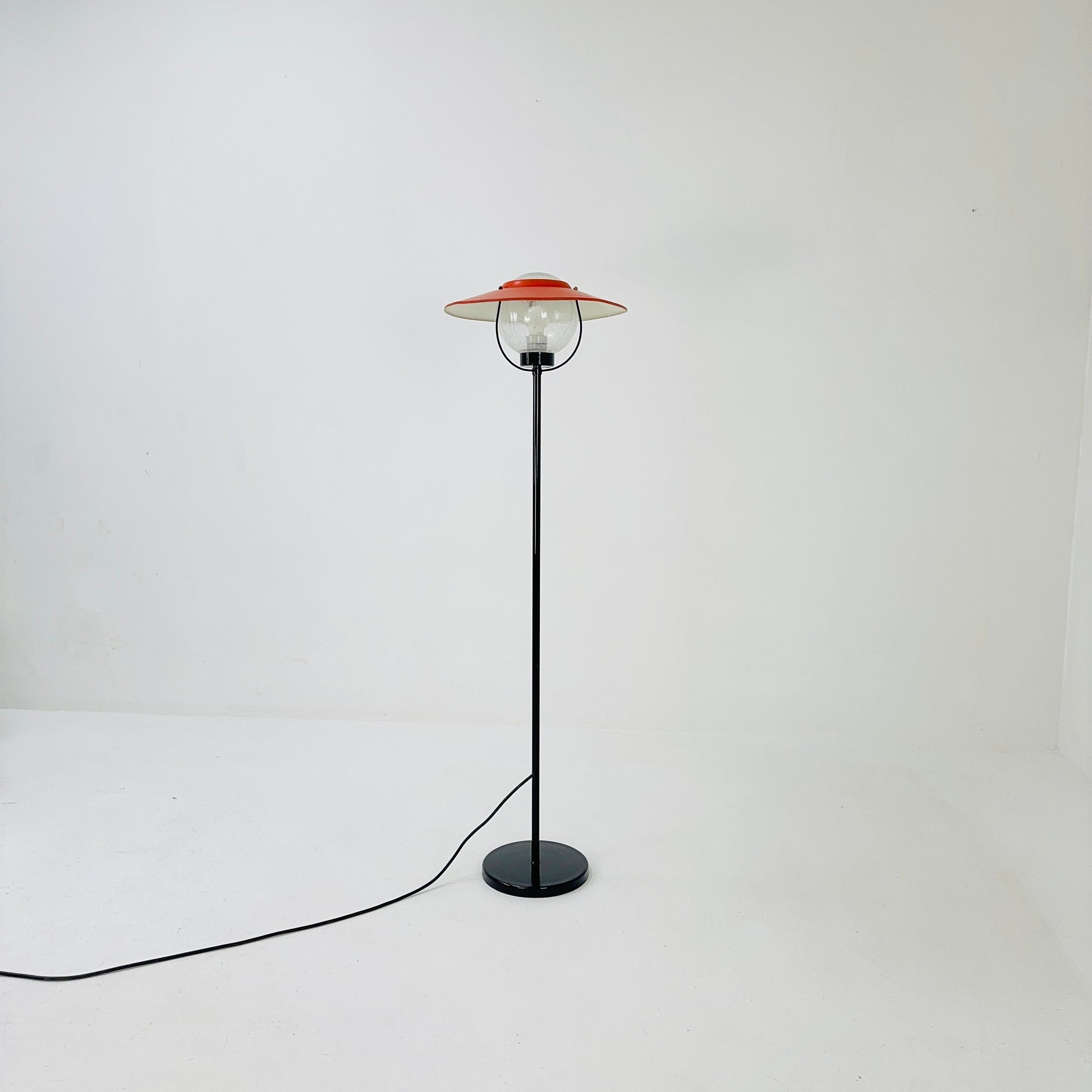Mid century mashrom industrial floor lamp 1980s Germany