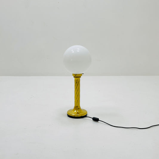 1 of 2 Mid century aise table ball lamp in Hollywood Regency Germany 80s
