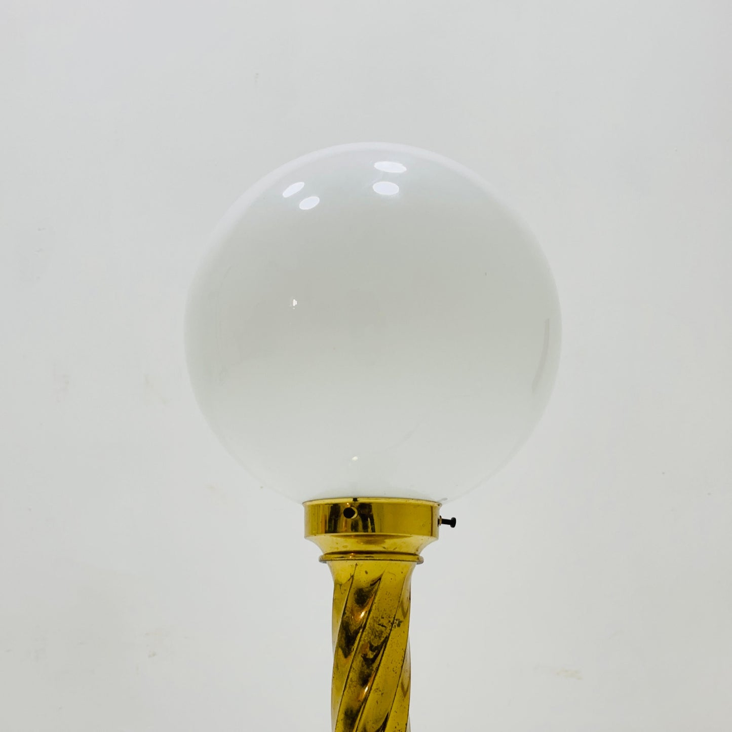 1 of 2 Mid century aise table ball lamp in Hollywood Regency Germany 80s