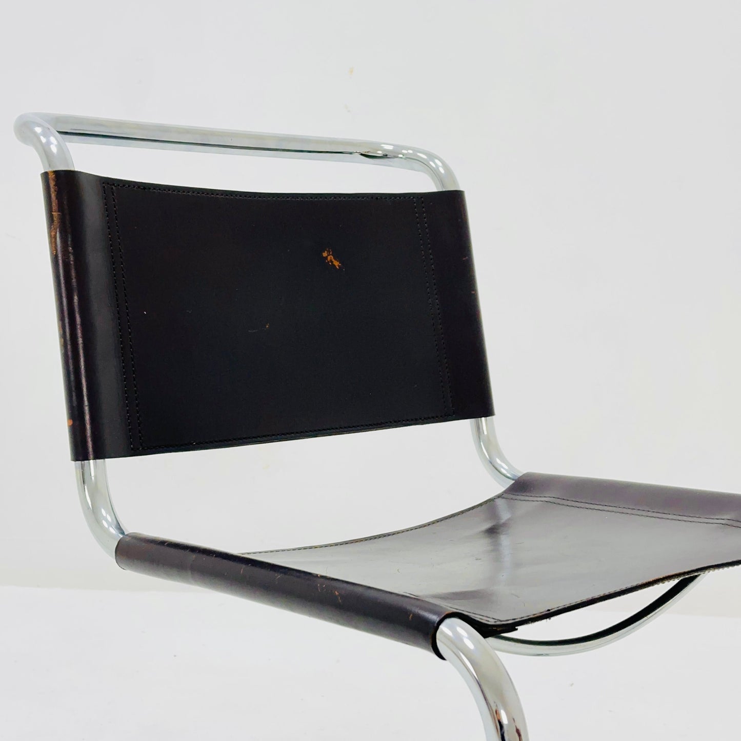 Mid-Century Vintage S33 brown chair from Mart Stam by Fasem Italy 1980er