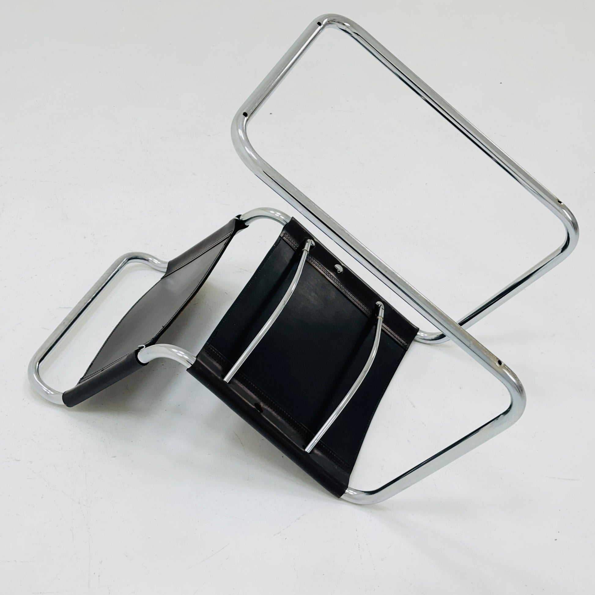 Mid-Century Vintage S33 brown chair from Mart Stam by Fasem Italy 1980er