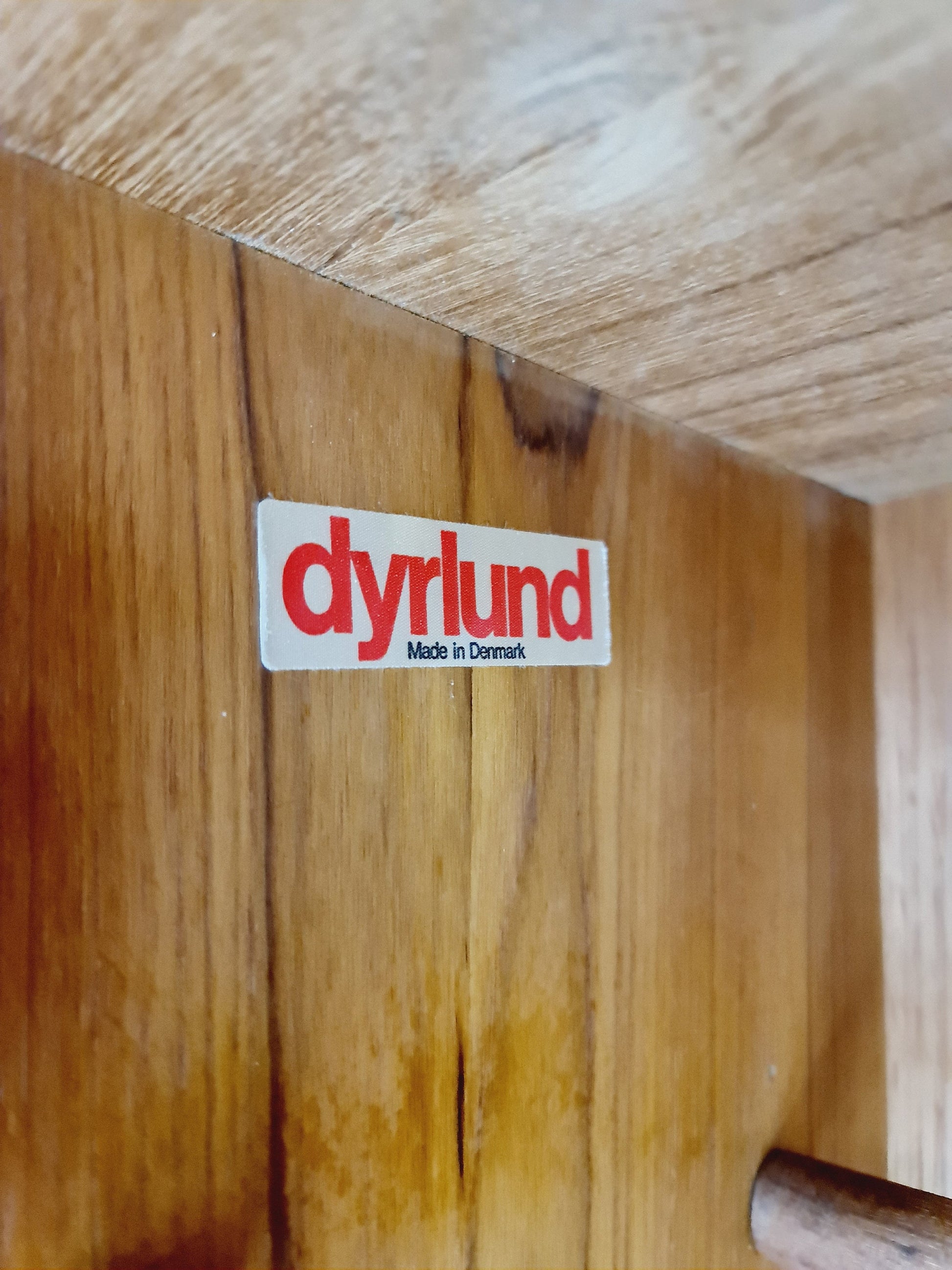 Mid century Solid Danish teak hallway cabinet, shoes cabinet By Dyrlund 1960s