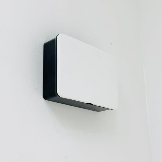 Spaceage black and white BATHROOM MEDICINE CABINET from the 1960s