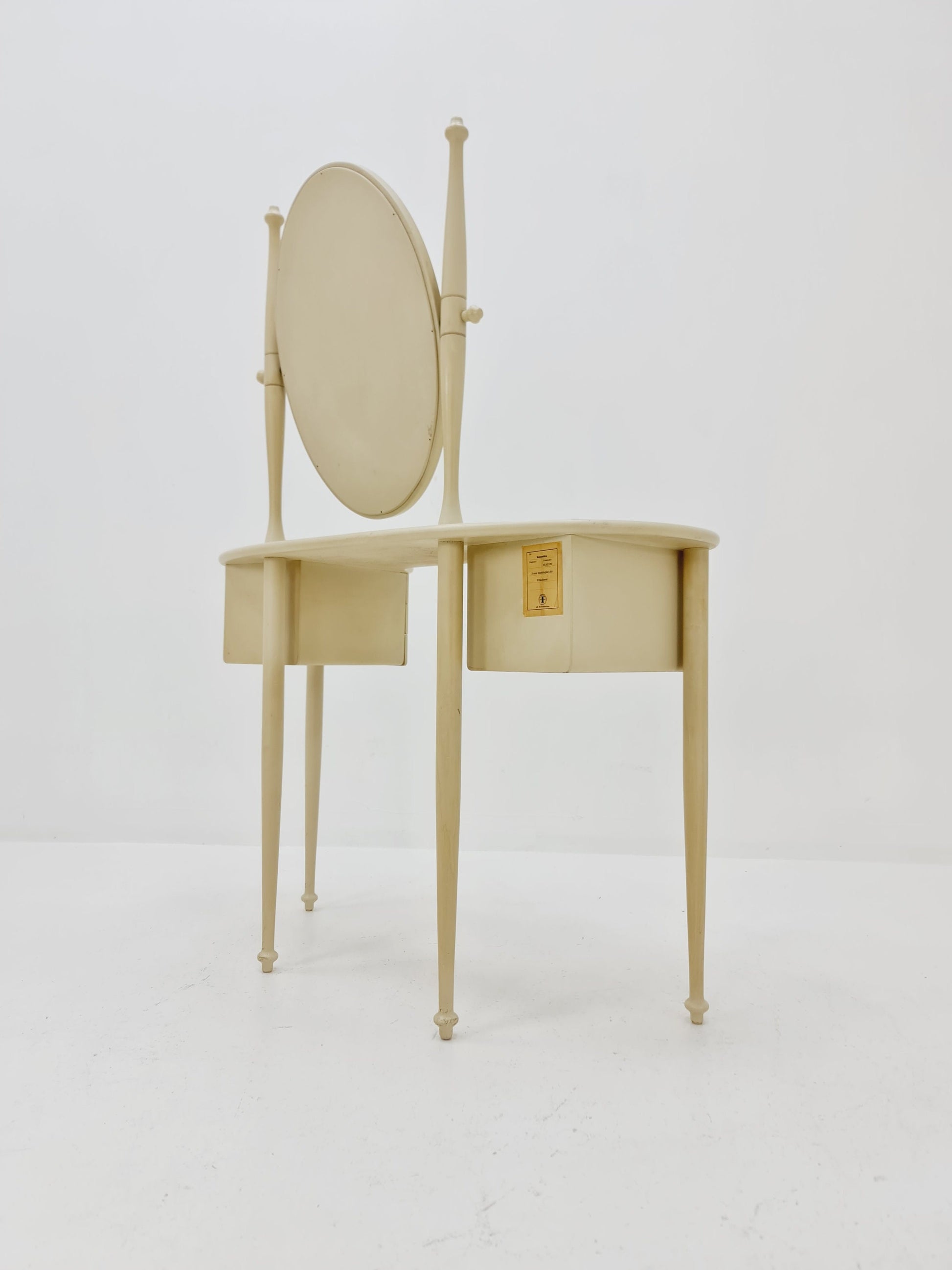 Mid Century Modern Swedish vanity table/ make up By AB Nybrofabriken Model Romantica, 1960s