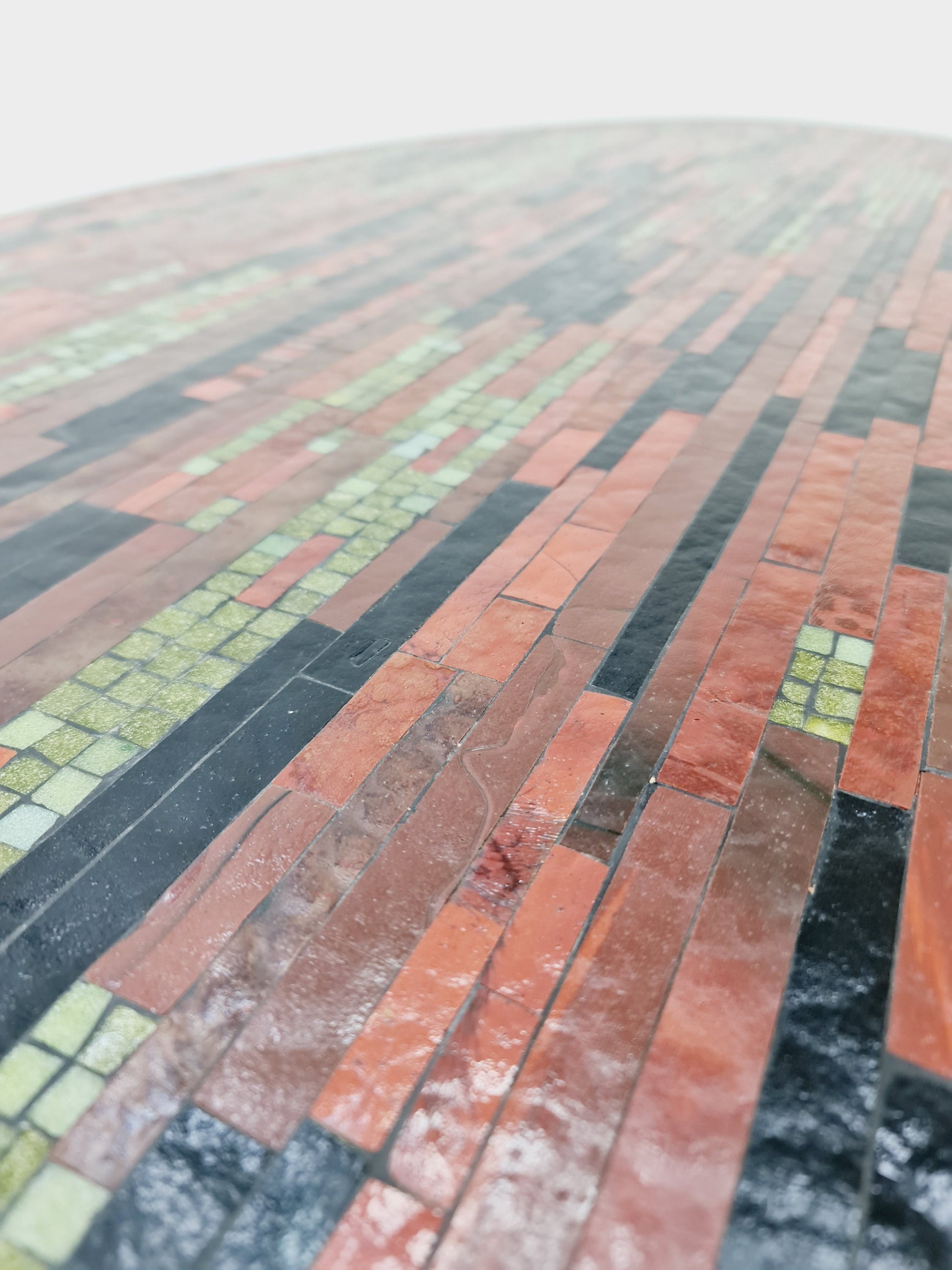 Rare vintage mosaic coffee table from the 60s, Berthold Müller