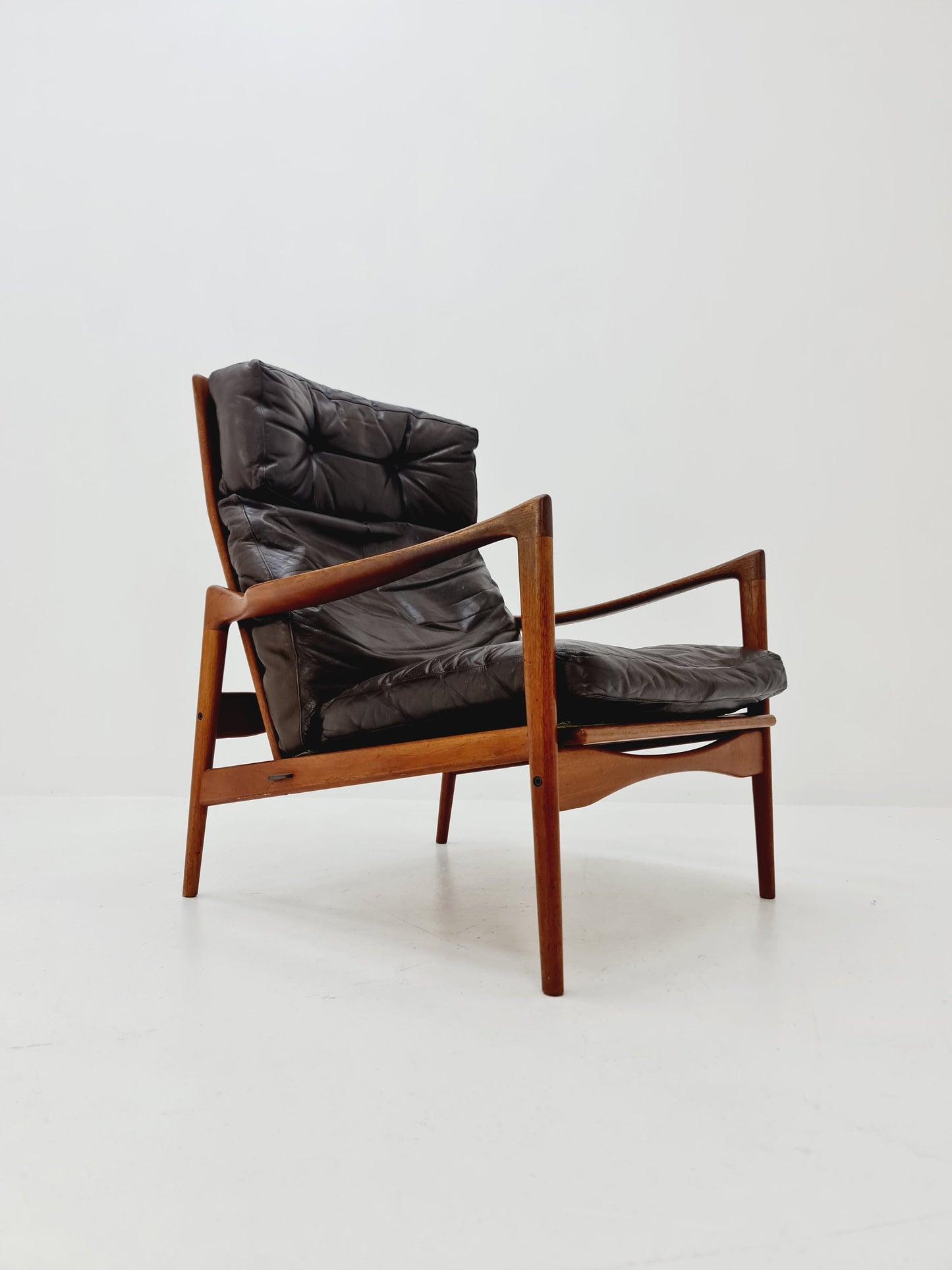 Mid-century Rare Danish Lounge chair by Ib Koford Larsen, 1960s