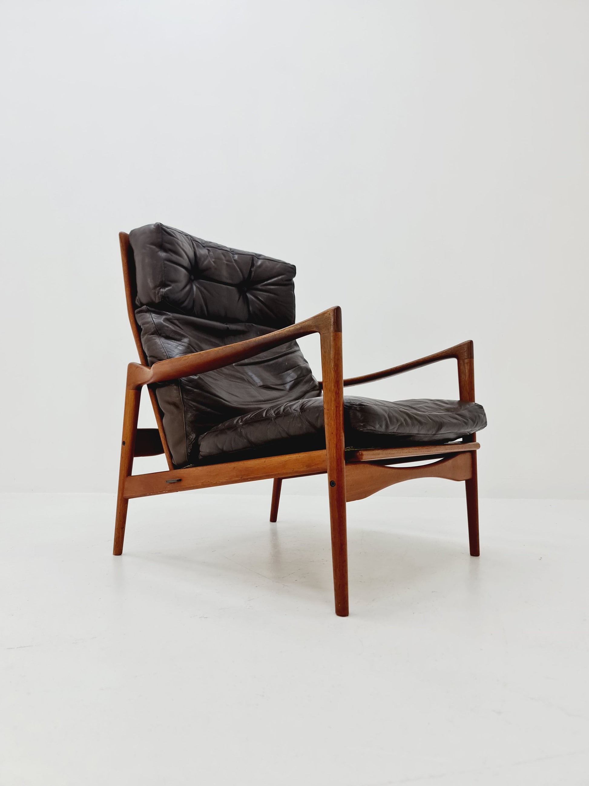 Mid-century Rare Danish Lounge chair by Ib Koford Larsen, 1960s