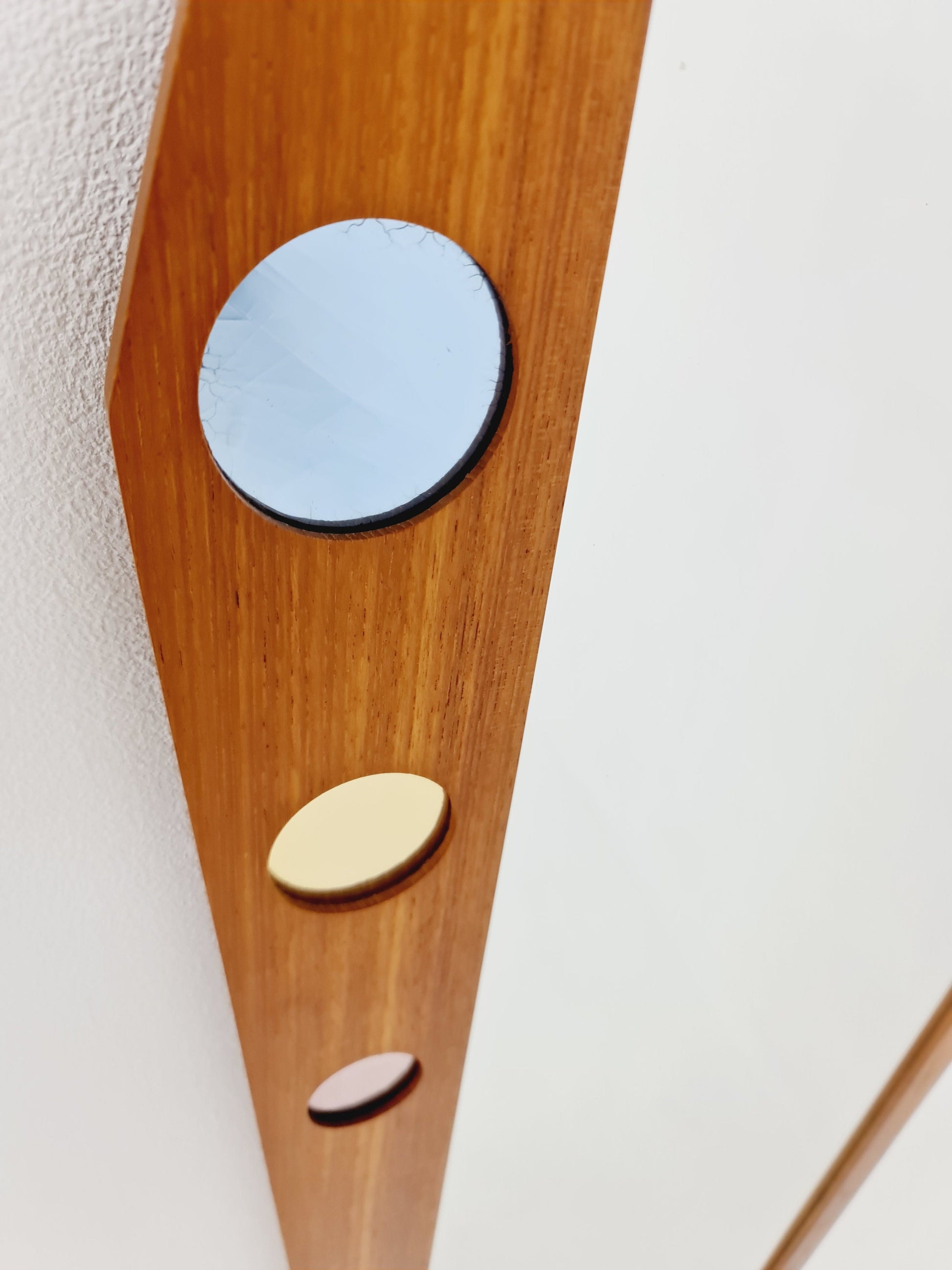 Teak Swedish mid-century Modern wall-mounted mirror By Dala Speglar, Sweden, 1960s