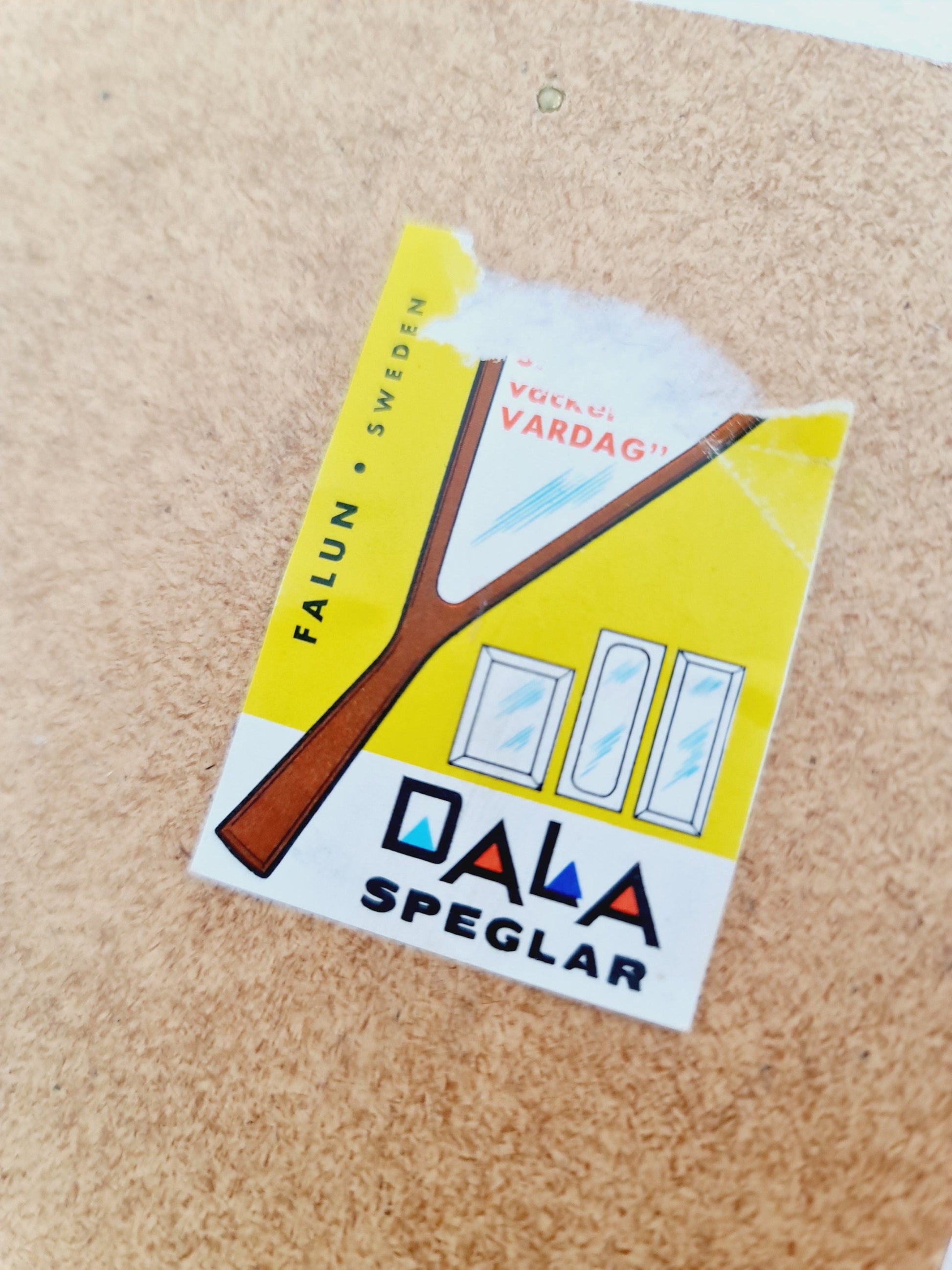 Teak Swedish mid-century Modern wall-mounted mirror By Dala Speglar, Sweden, 1960s