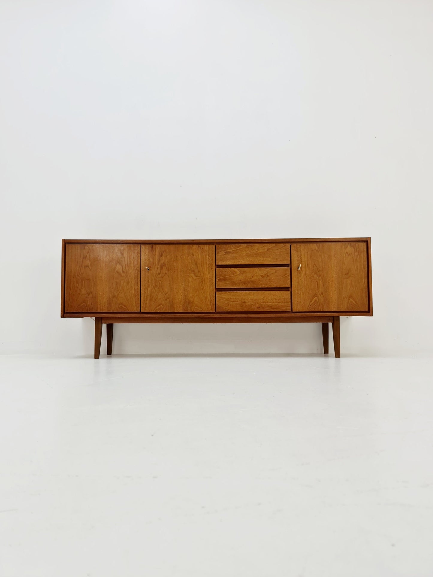 Mid Century Modern German walnut Sideboard, 1960s