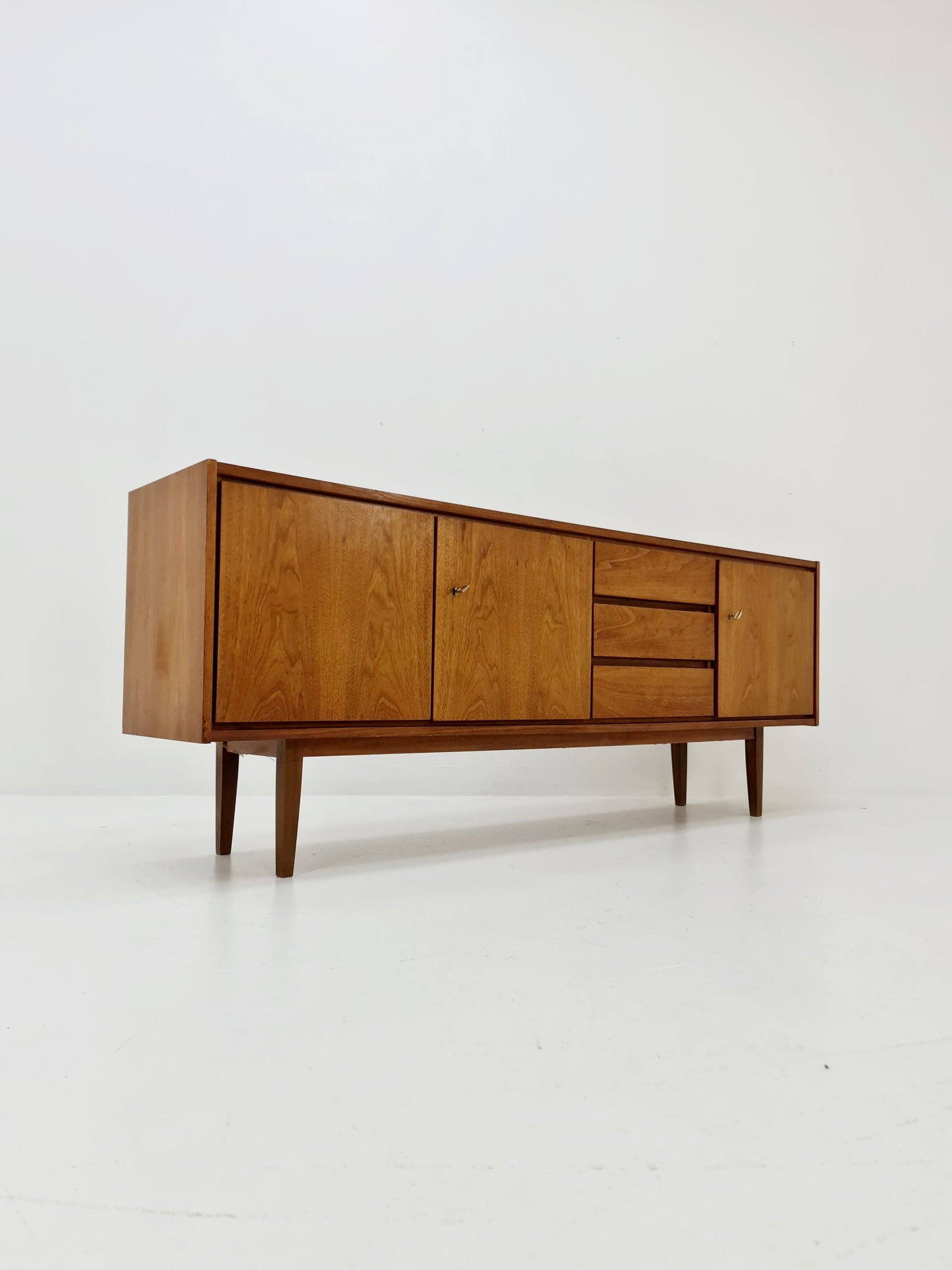 Mid Century Modern German walnut Sideboard, 1960s