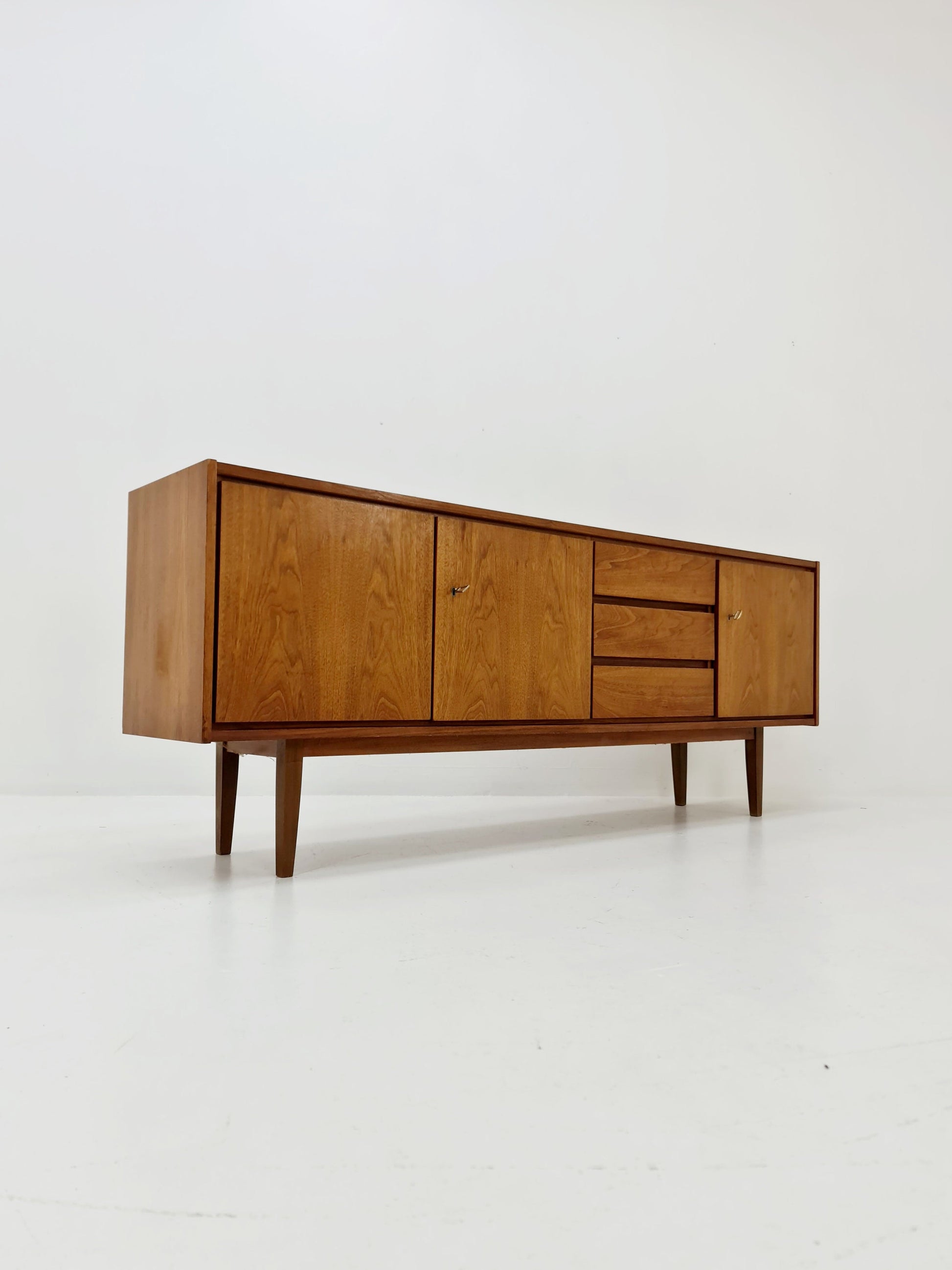 Mid Century Modern German walnut Sideboard, 1960s