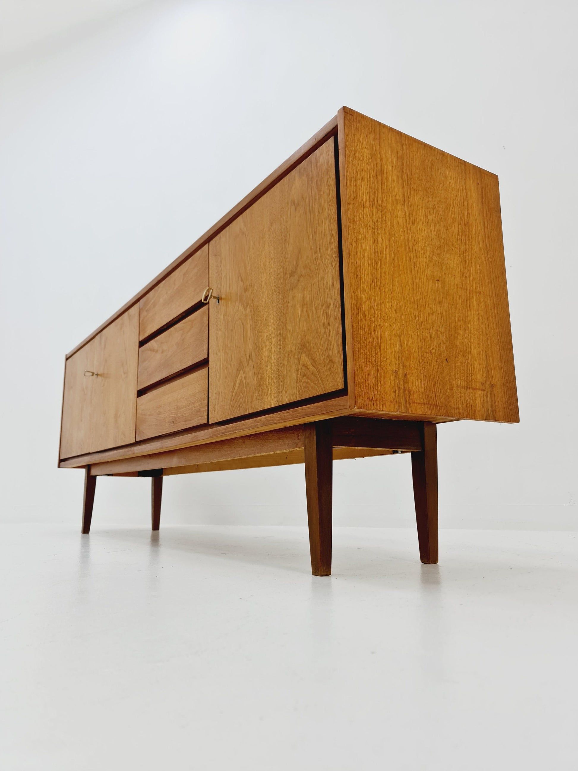 Mid Century Modern German walnut Sideboard, 1960s