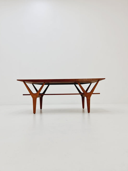Mid century Danish Teak Coffee table by Henning Kjaernulf Y-from Denmark, 1960s