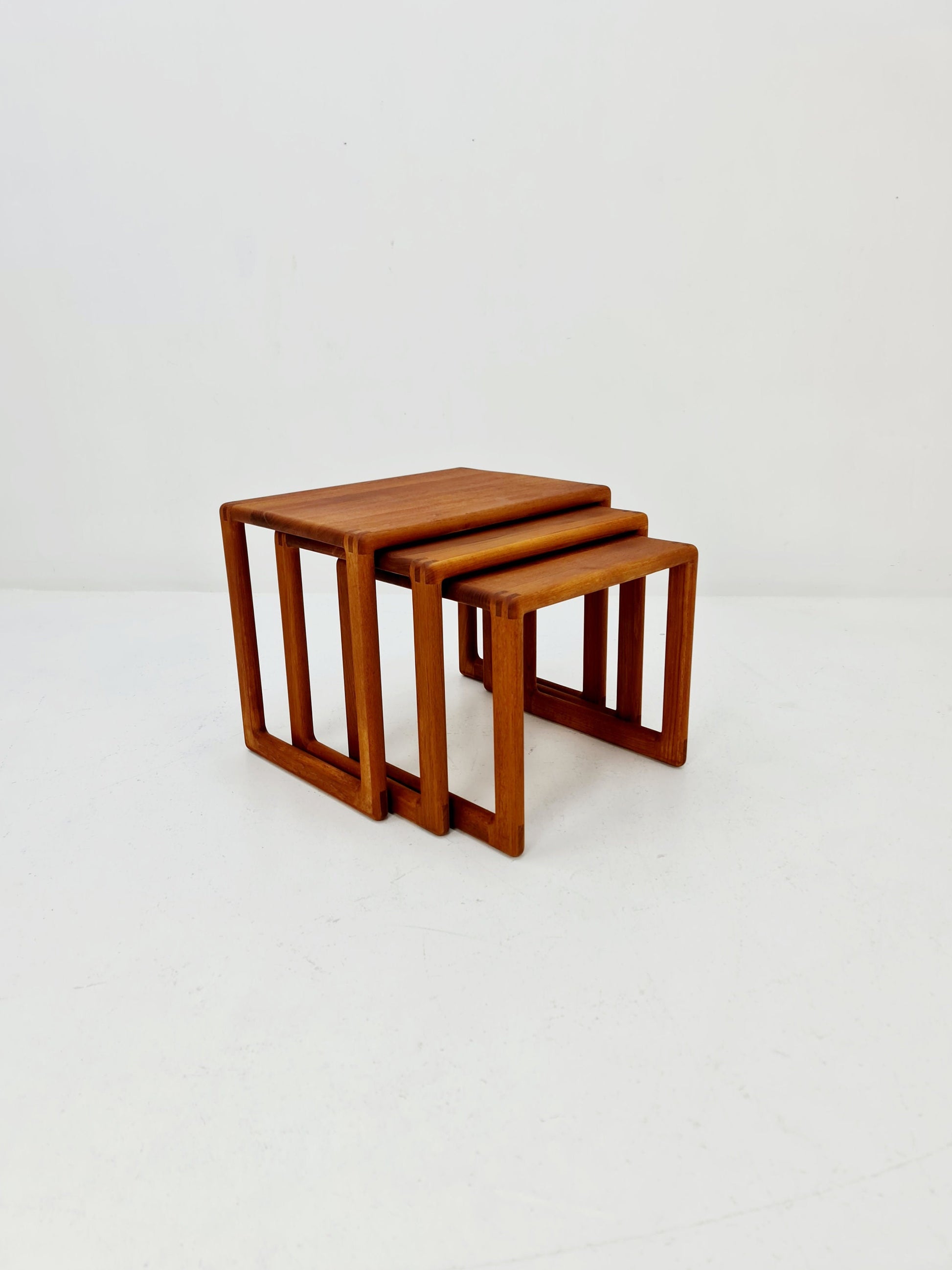 Midcentury danish Solid teak nesting tables/ side tables by Salin Möbler, 1960s
